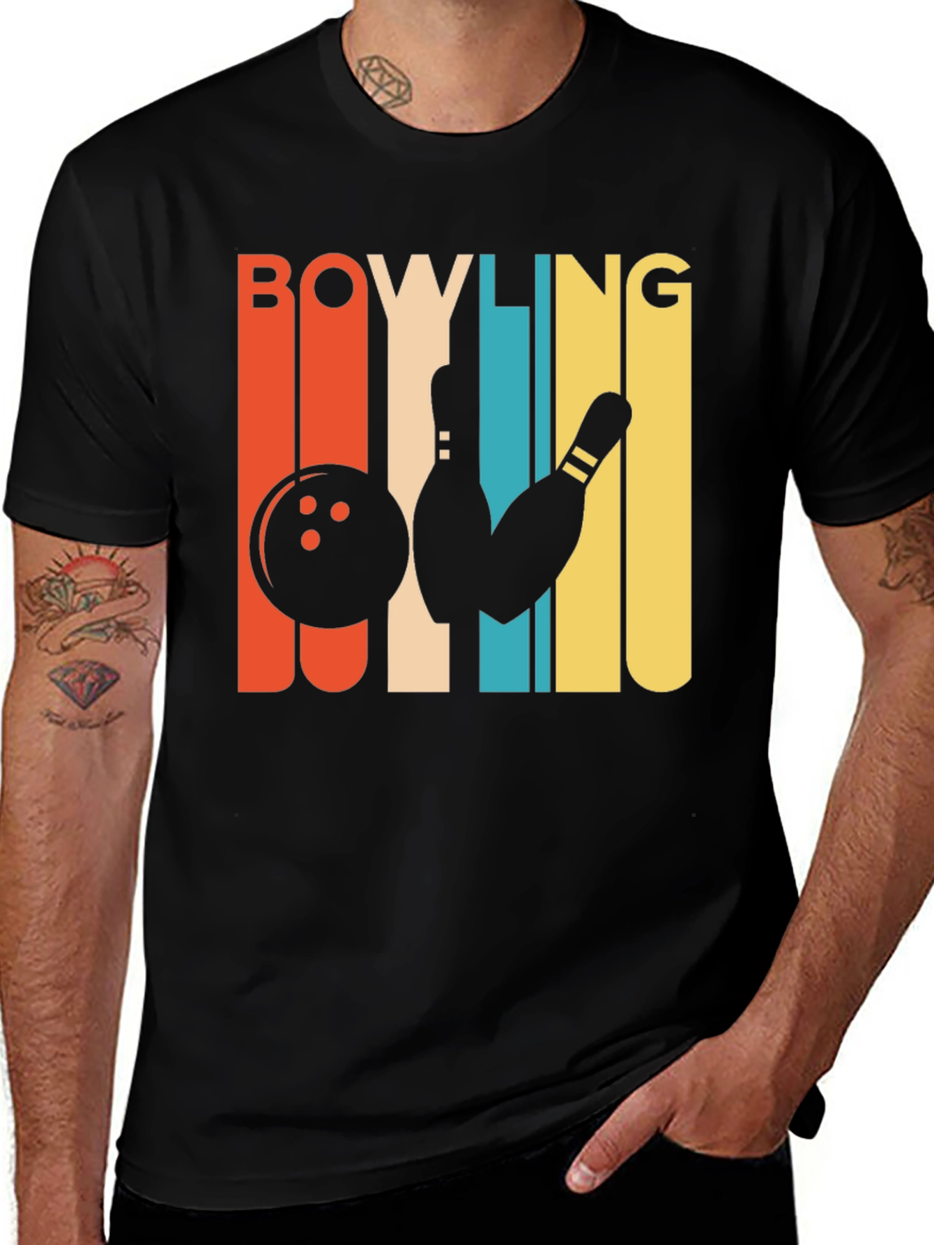 Variant 30 of Retro Bowling T-Shirt - Strike in Style!