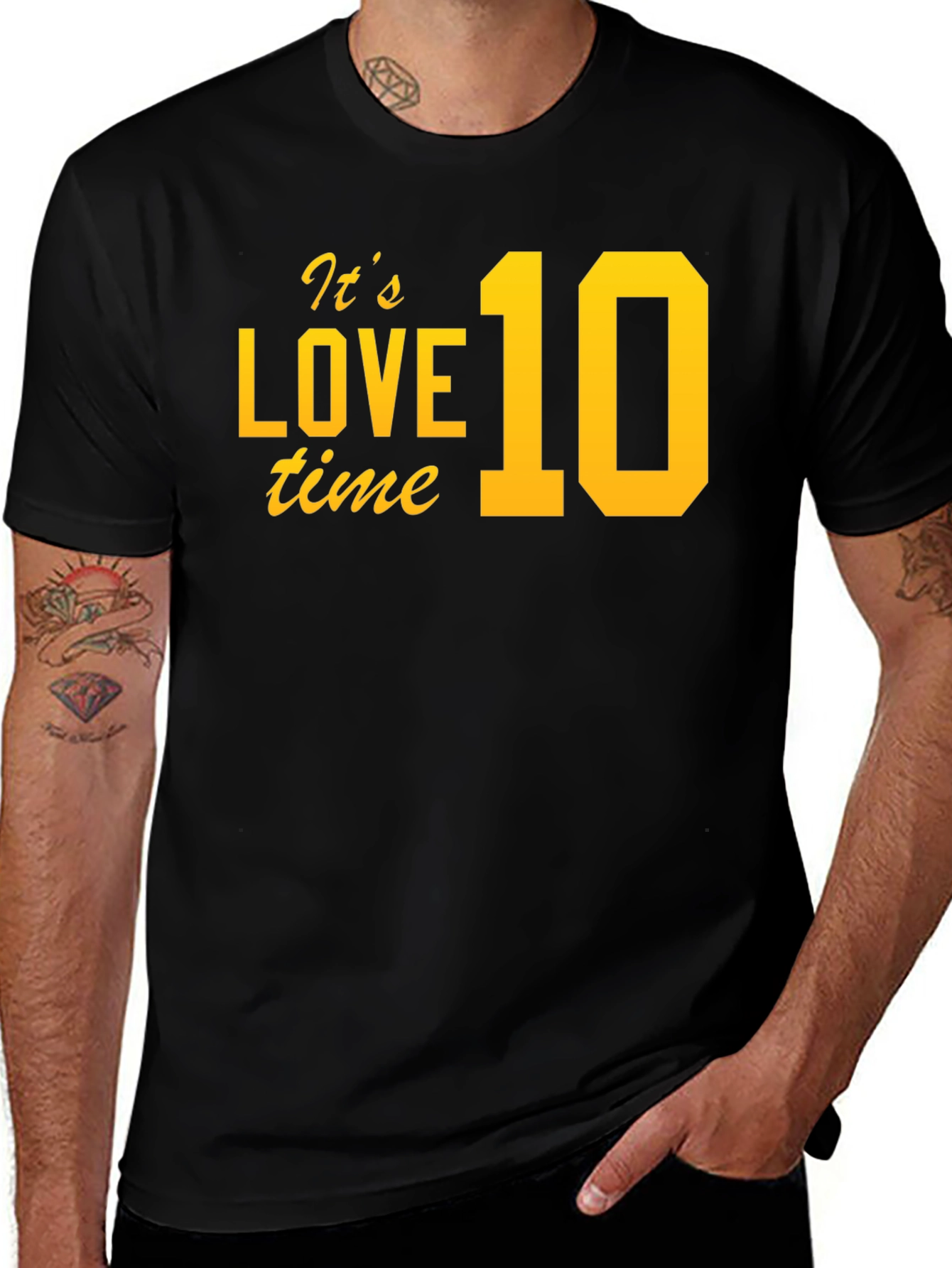 Variant 18 of It's Love 10 Time Black T-Shirt