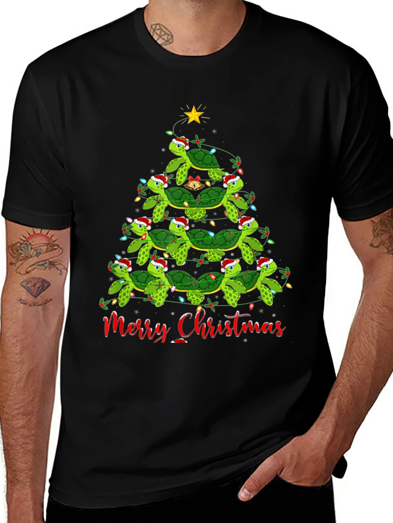 Turtle Christmas Tree T-Shirt