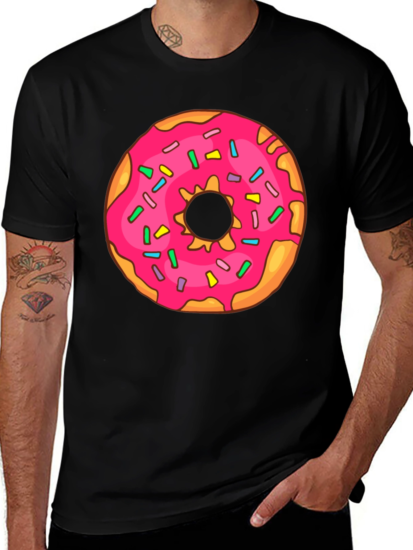 Variant 28 of Donut Graphic T-Shirt - Sweet Treat Style