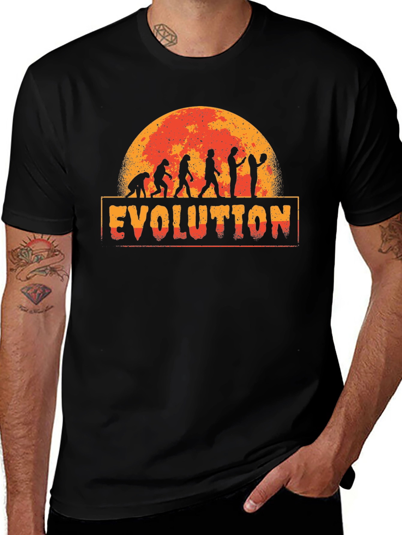 Variant 27 of Basketball Evolution T-Shirt - Funny Sports Tee