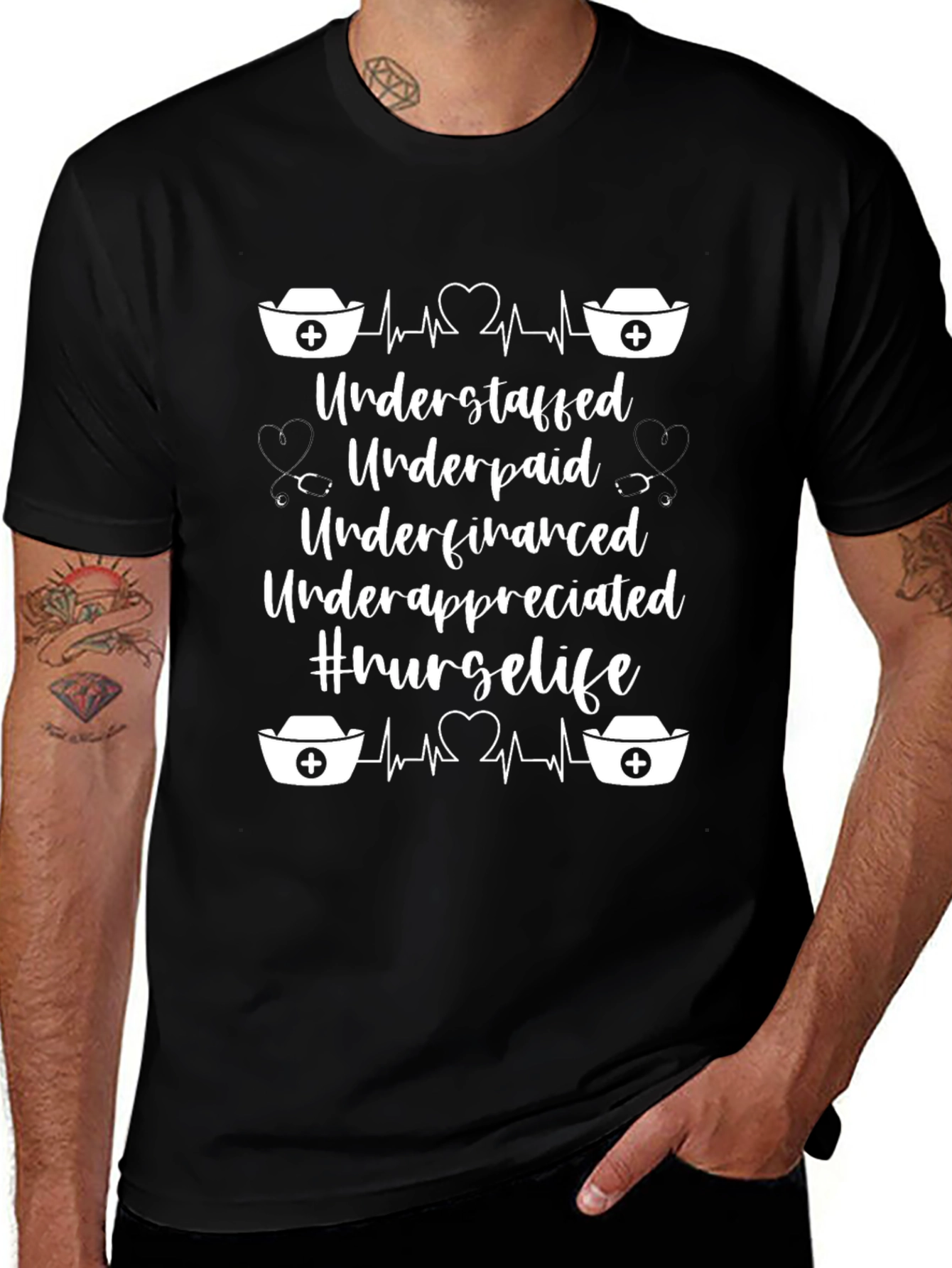 Nurse Life T-Shirt: Understaffed, Underpaid, Appreciated