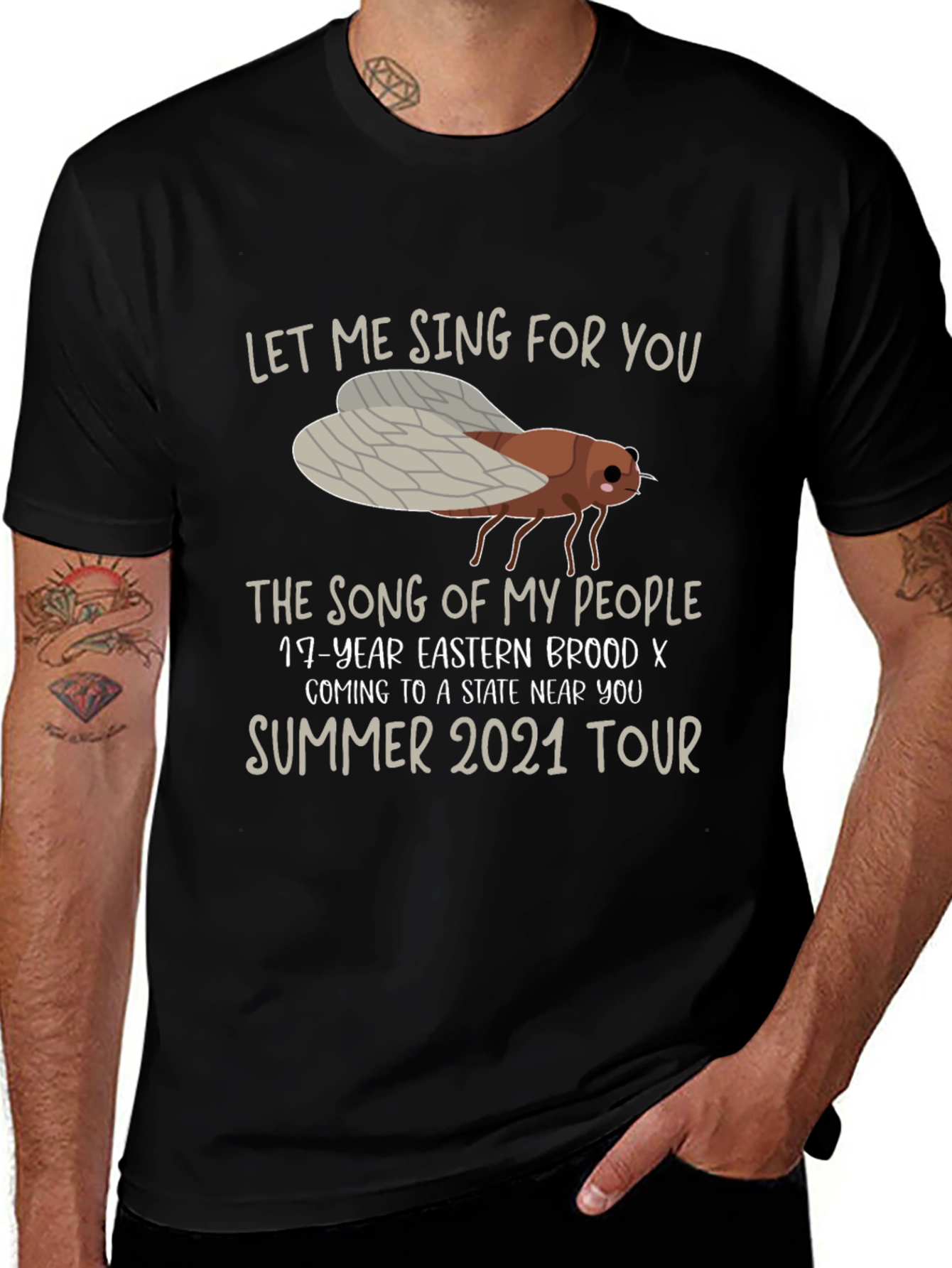 Cicada Brood X Summer 2021 Tour T-Shirt