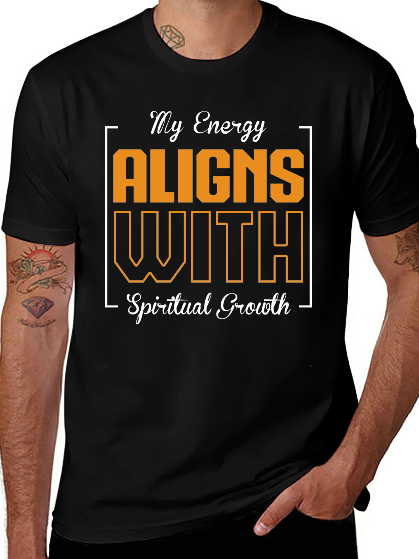 Variant 24 of My Energy Aligns With Spiritual Growth T-Shirt