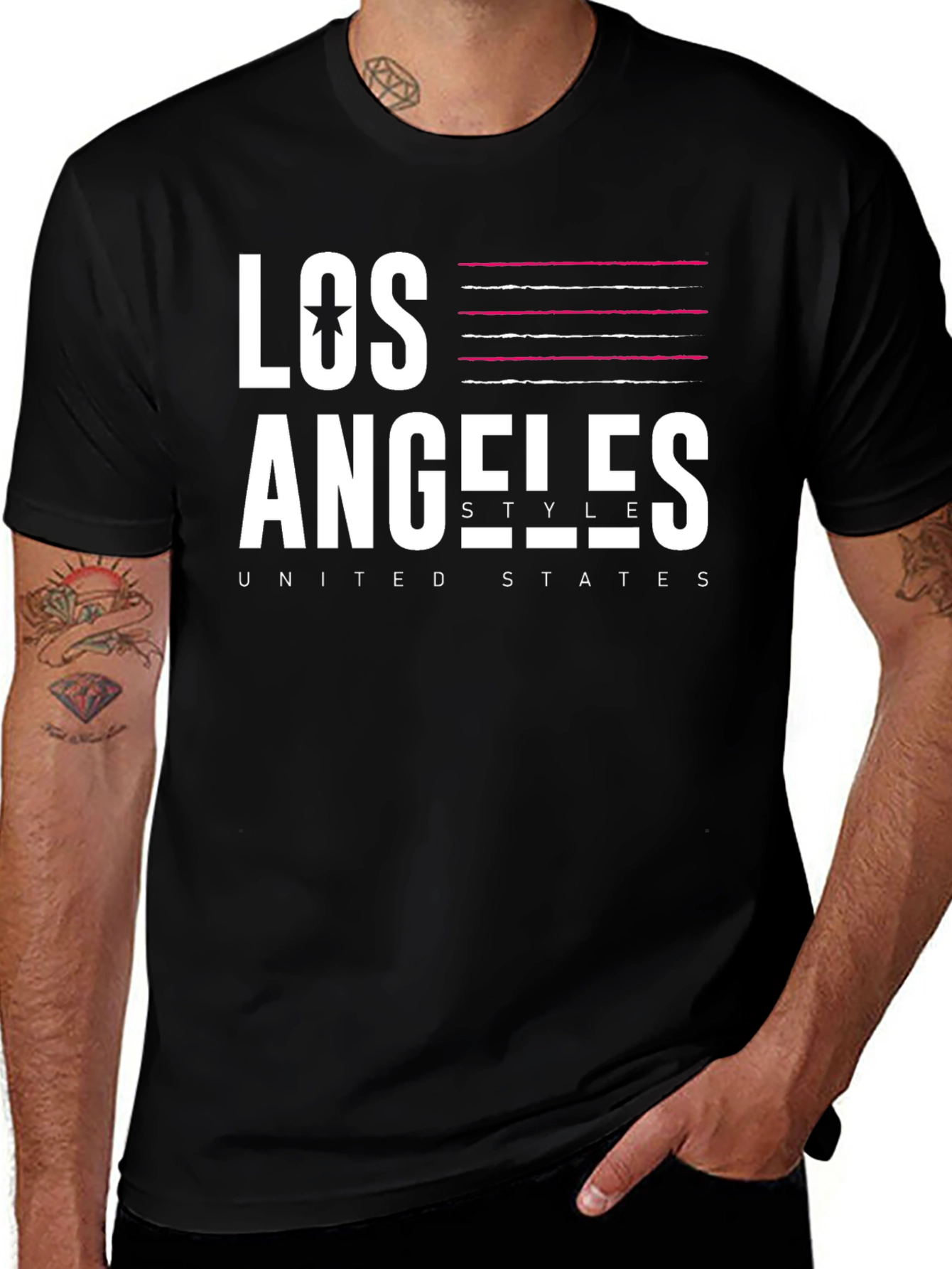 Variant 19 of Los Angeles Style United States Graphic T-Shirt