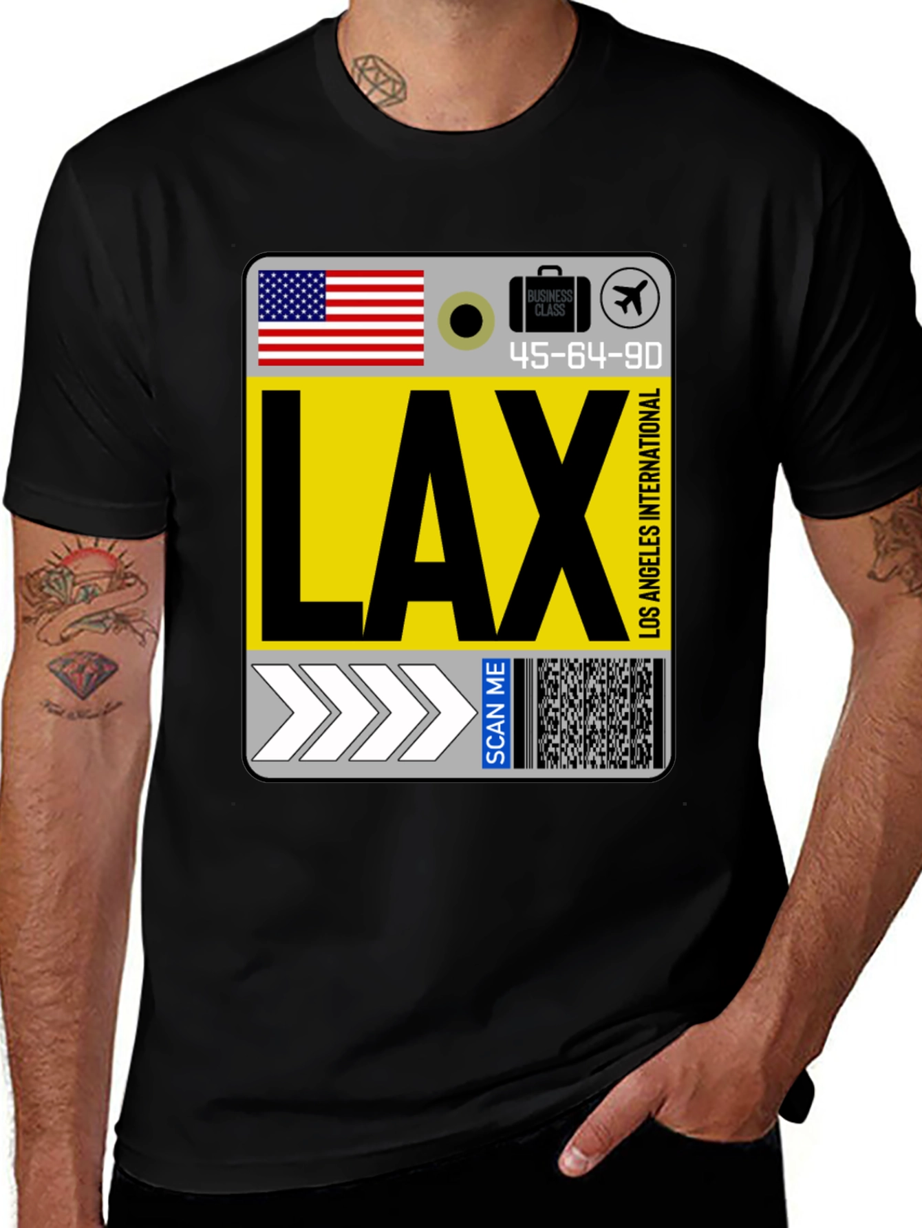 LAX Airport Code Graphic Tee - Travel Style