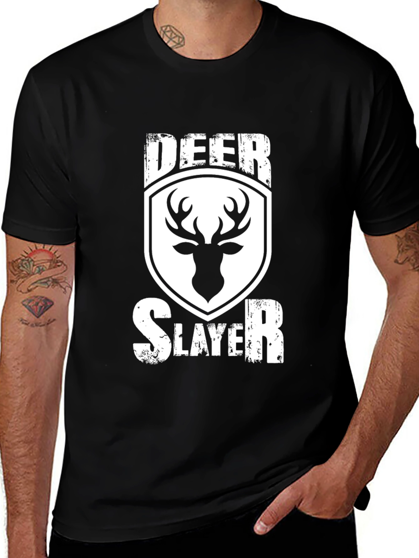 Deer Slayer Graphic T-Shirt - Hunting Apparel