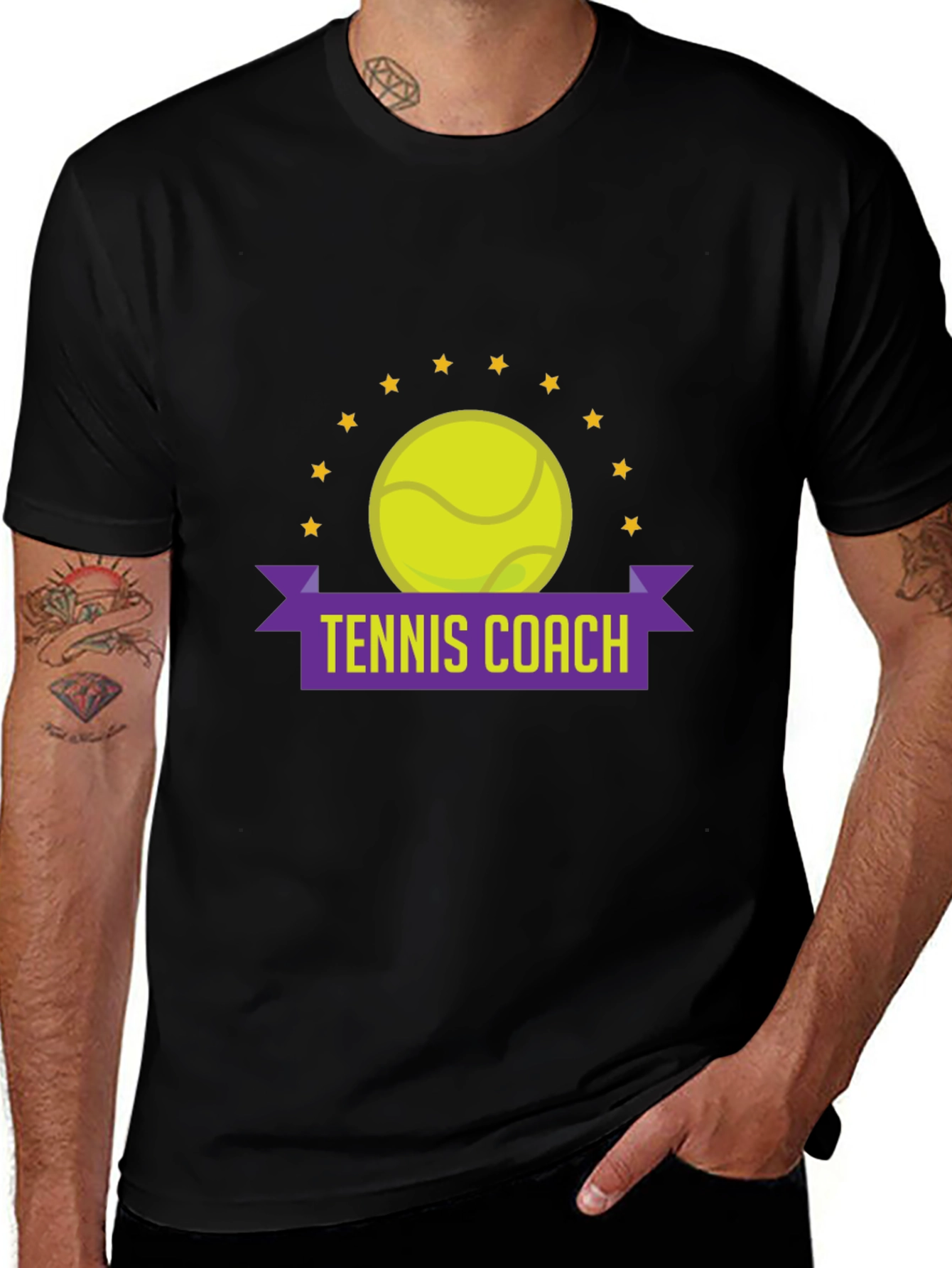 Variant 11 of Tennis Coach Graphic T-Shirt