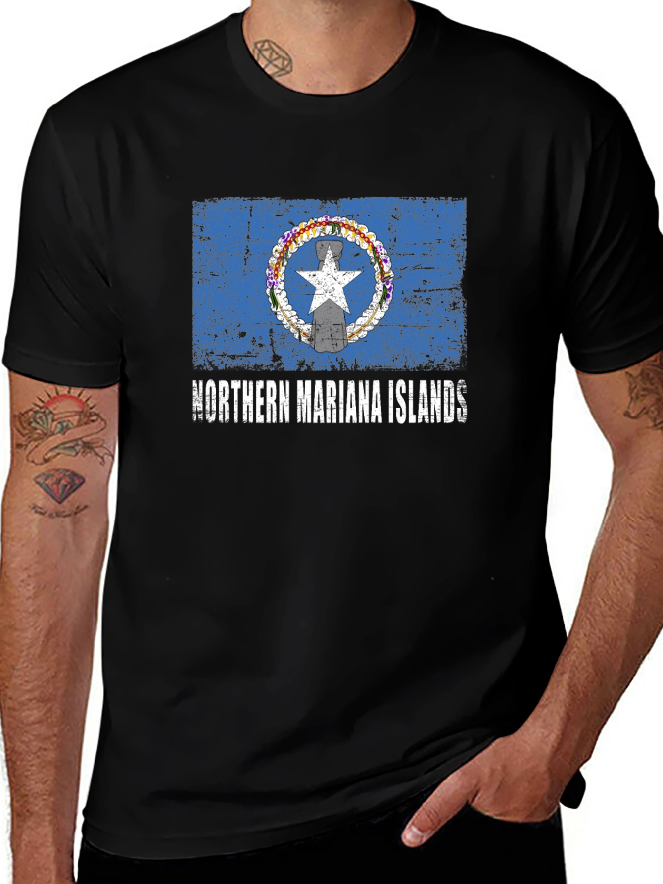 Variant 24 of Northern Mariana Islands Flag T-Shirt