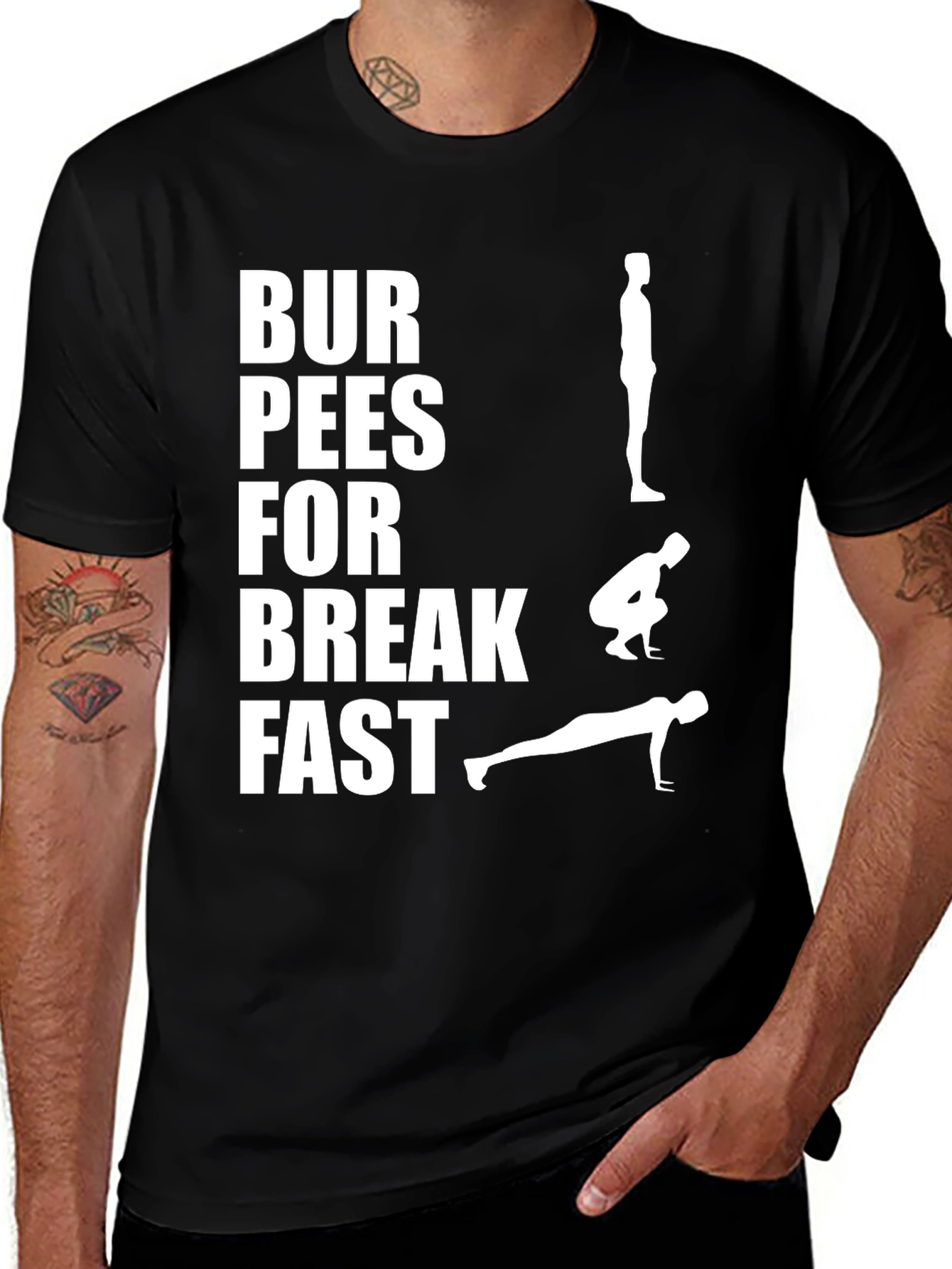 Variant 5 of Burpees for Breakfast T-Shirt