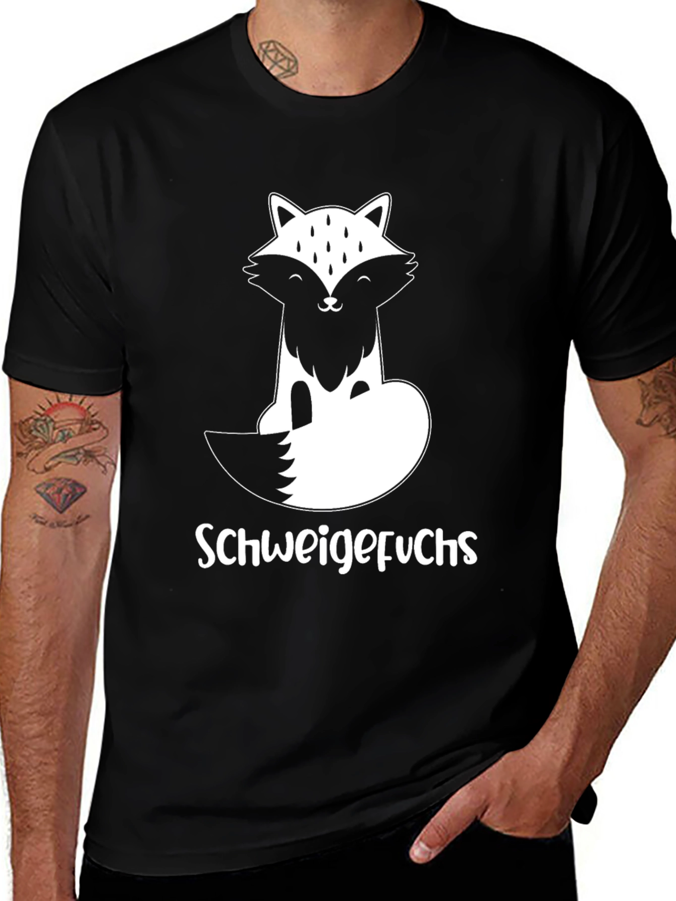 Variant 16 of Schweigefuchs Graphic T-Shirt - Fox Design