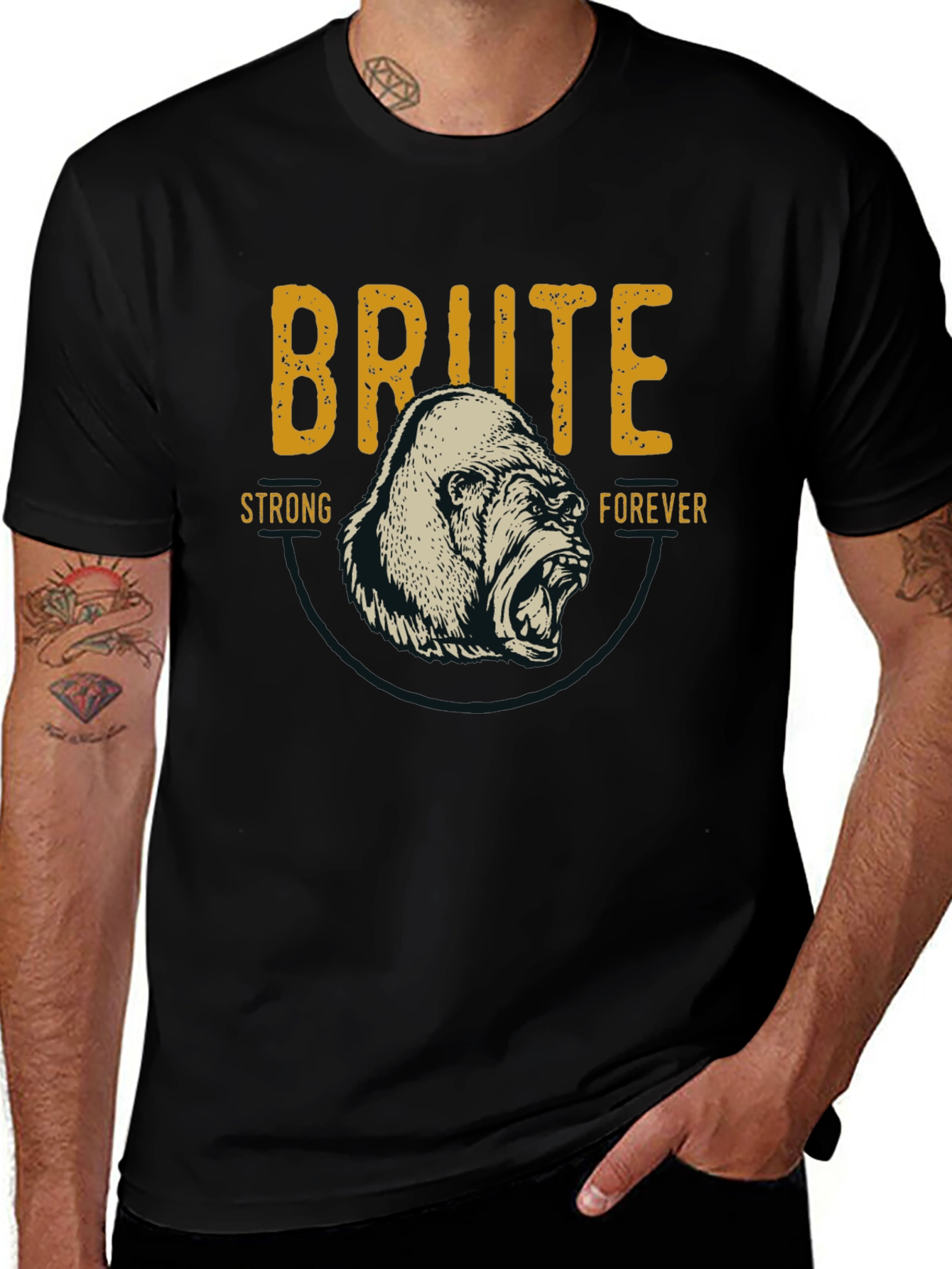 Variant 13 of Brute Strong Forever Graphic Tee