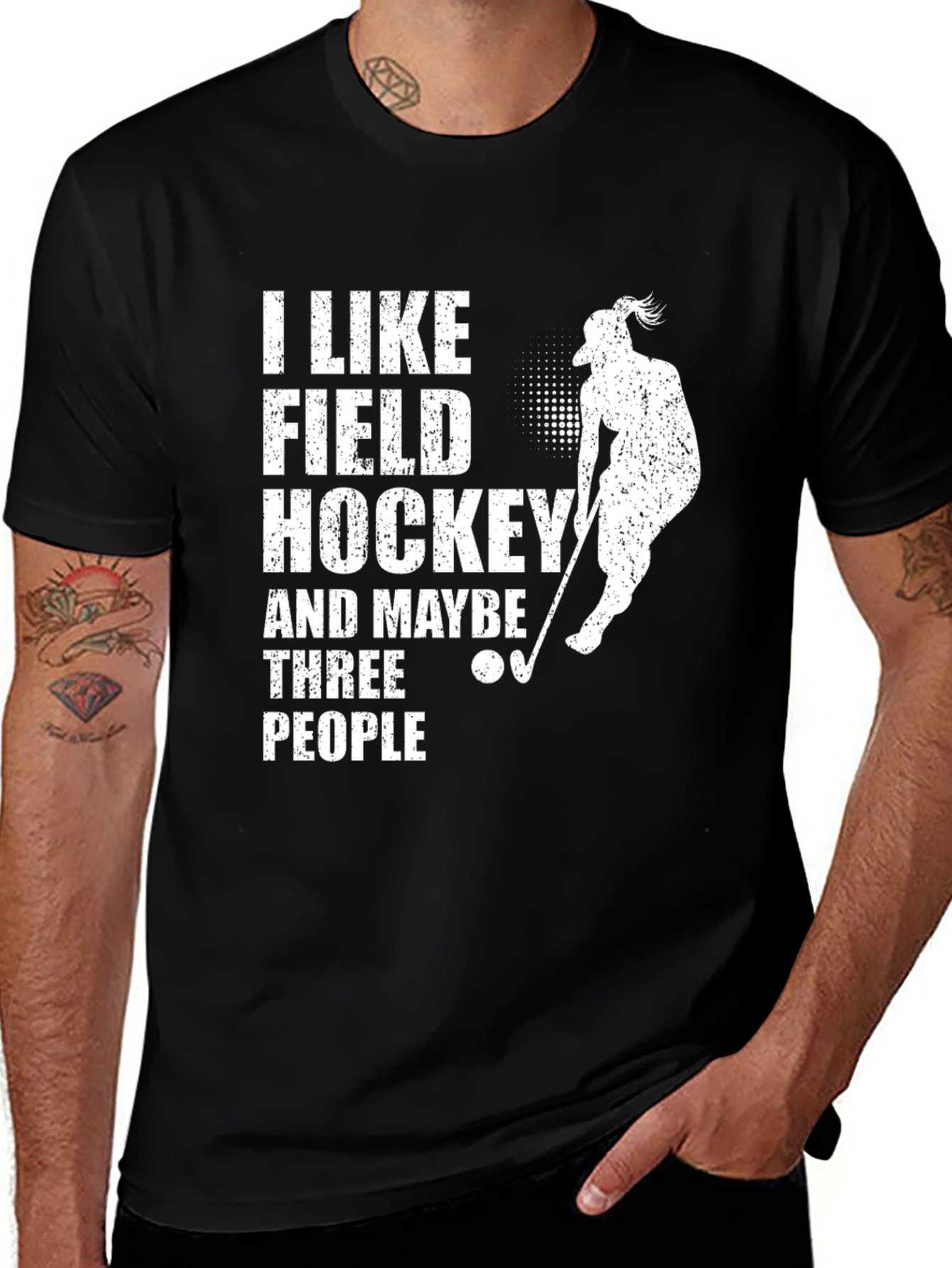 Field Hockey Graphic Tee - I Like Field Hockey T-Shirt