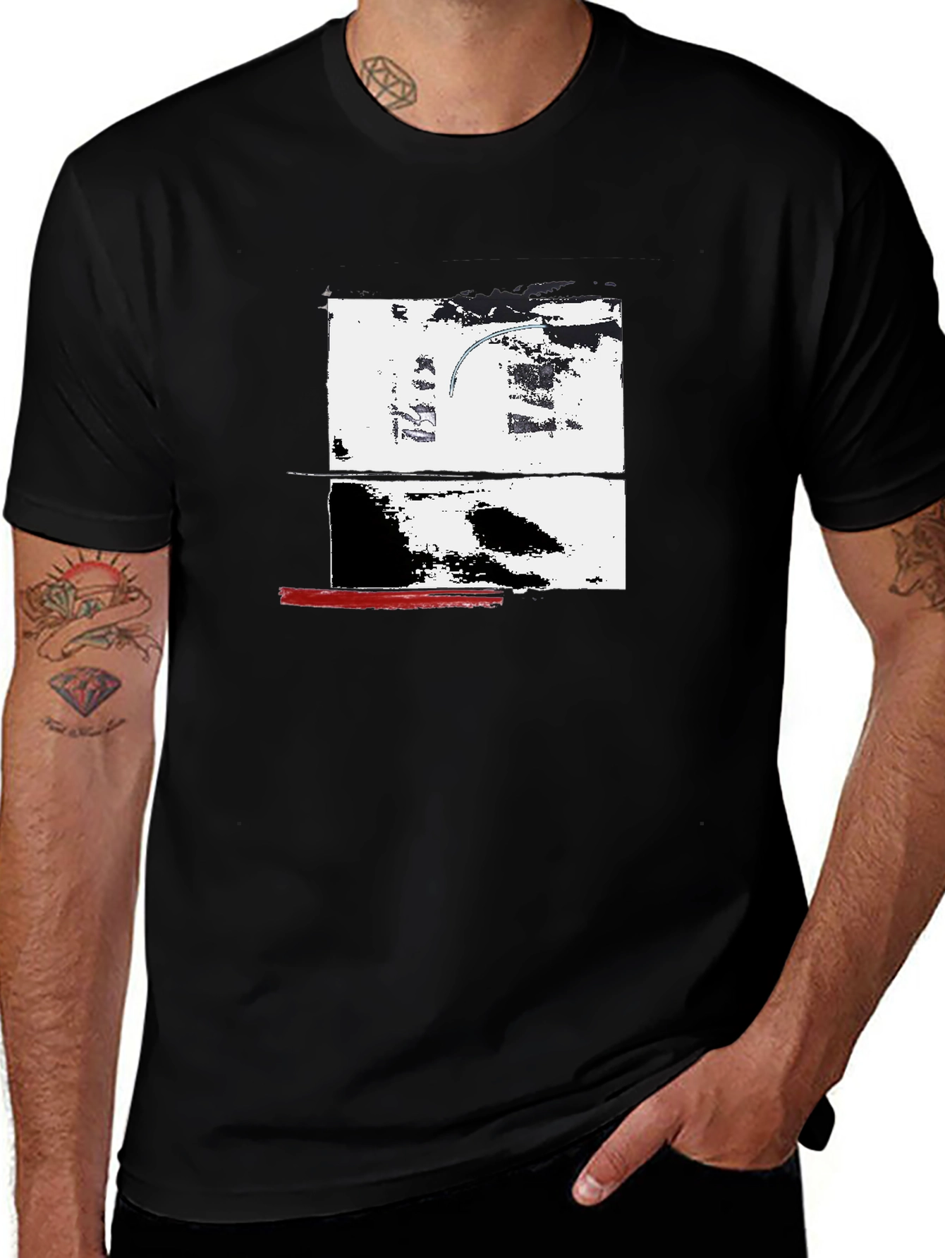 Variant 2 of Abstract Graphic Black T-Shirt
