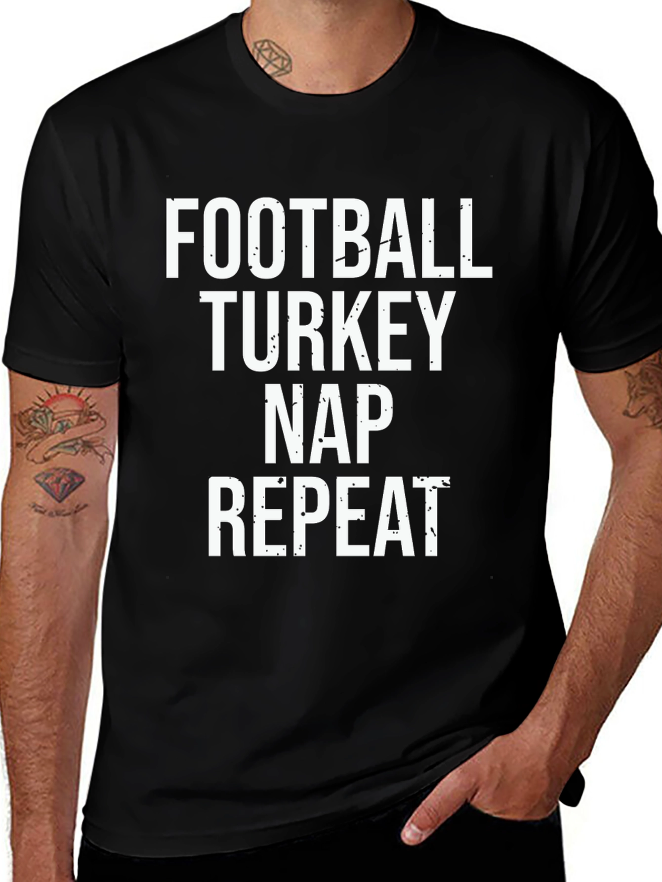 Football Turkey Nap Repeat T-Shirt