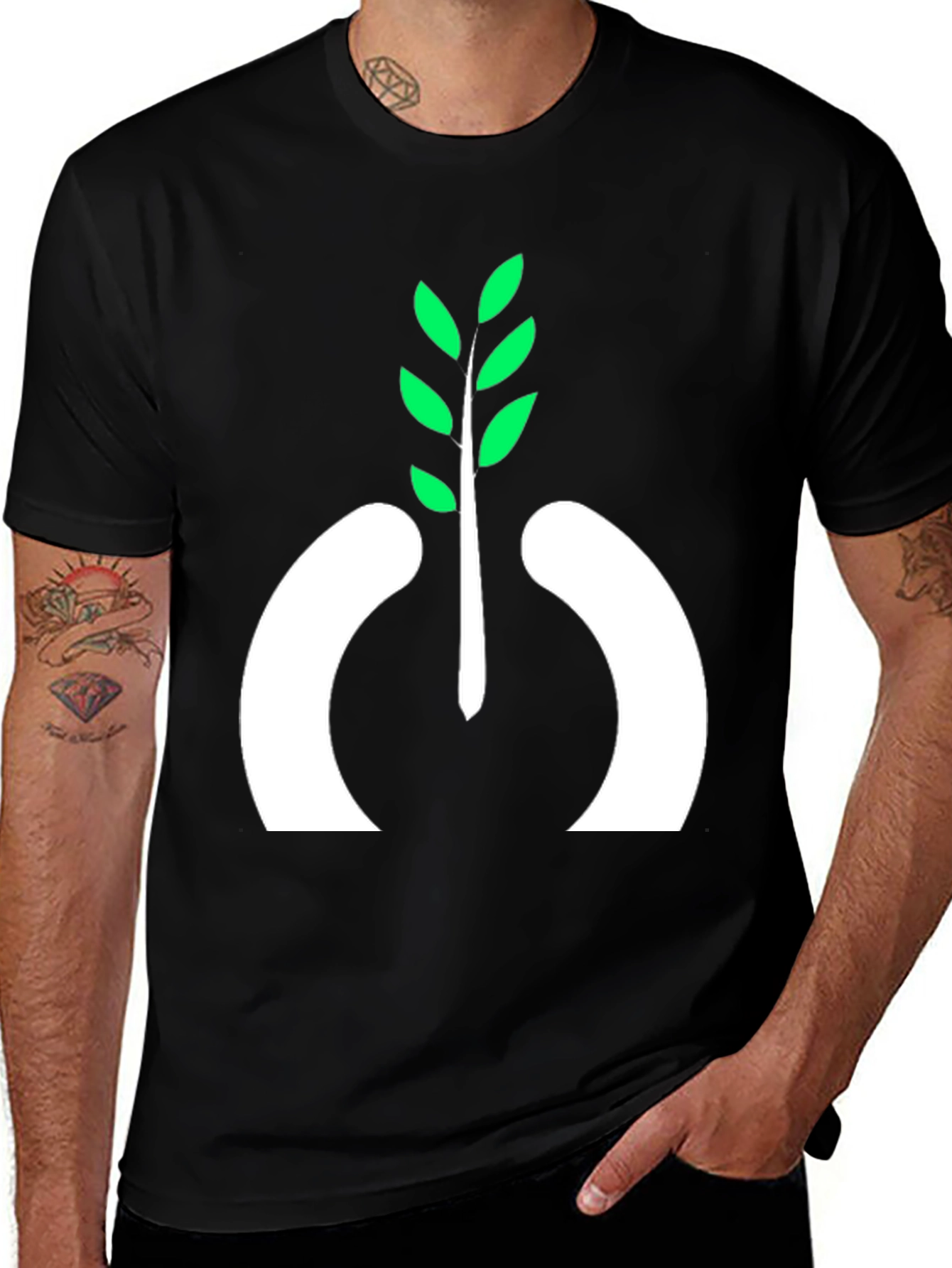 Eco-Friendly Plant Graphic Tee