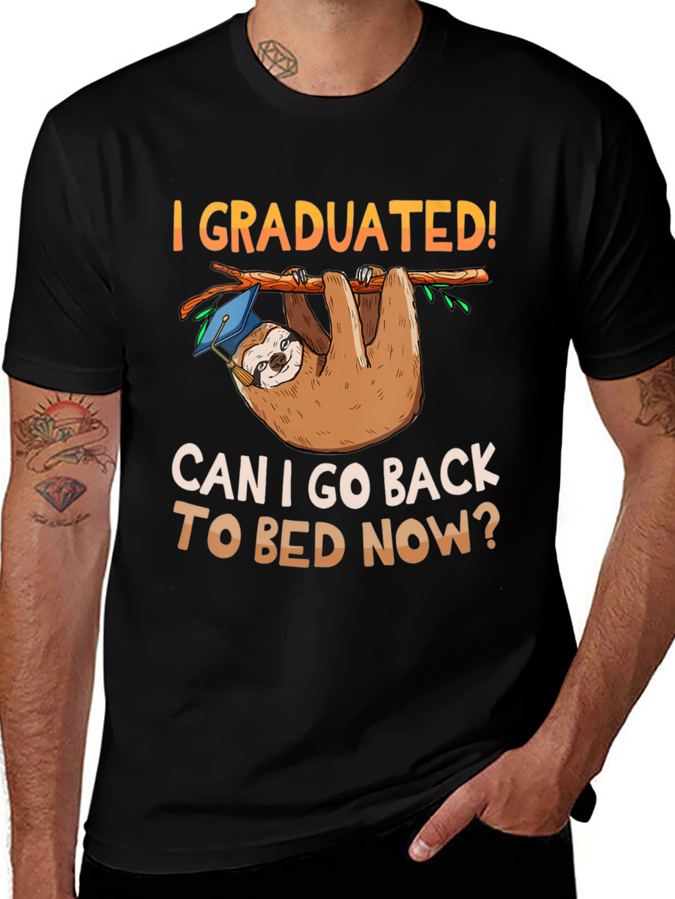 Variant 12 of I Graduated Sloth T-Shirt