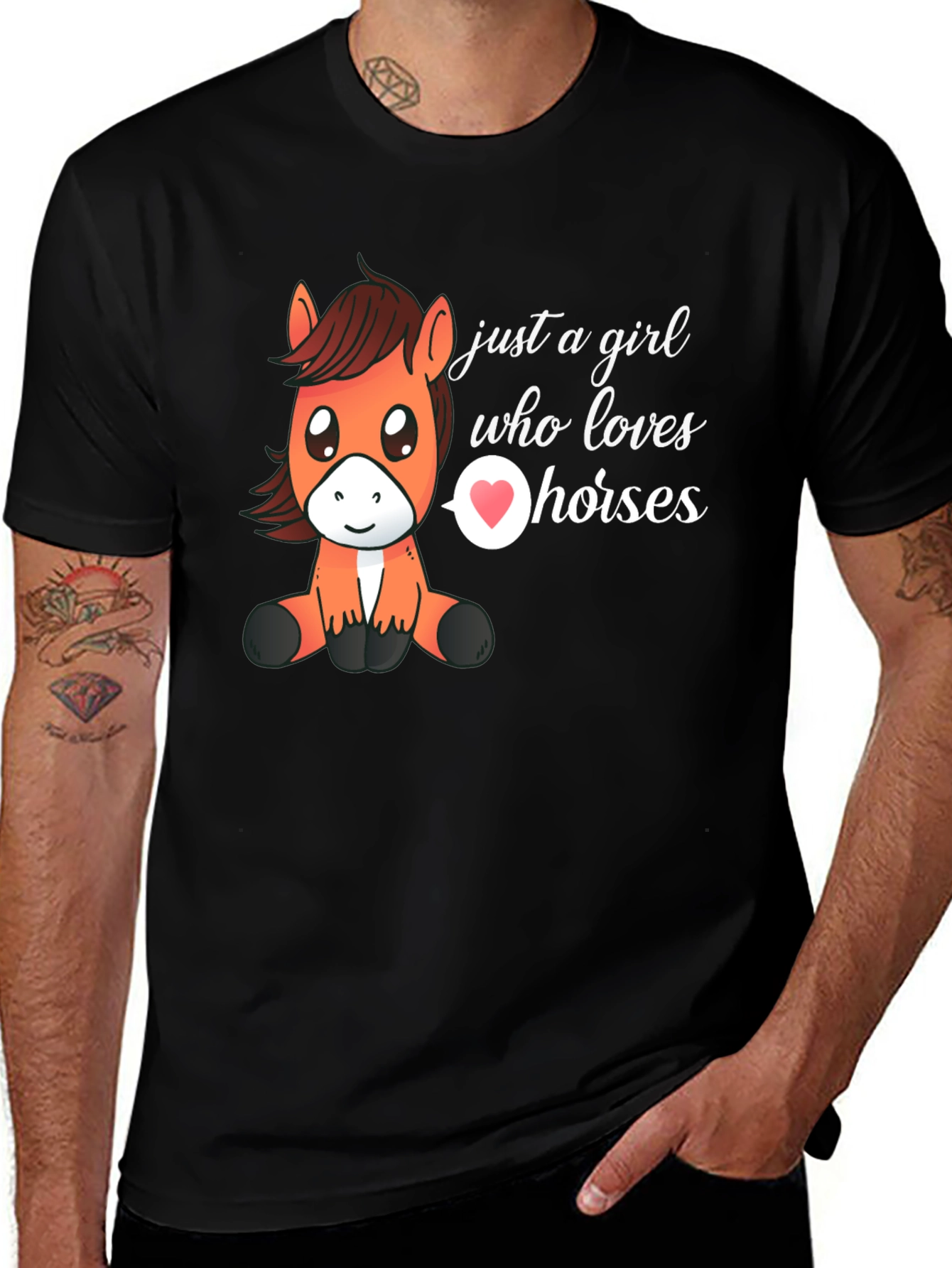 Variant 23 of Just a Girl Who Loves Horses T-Shirt