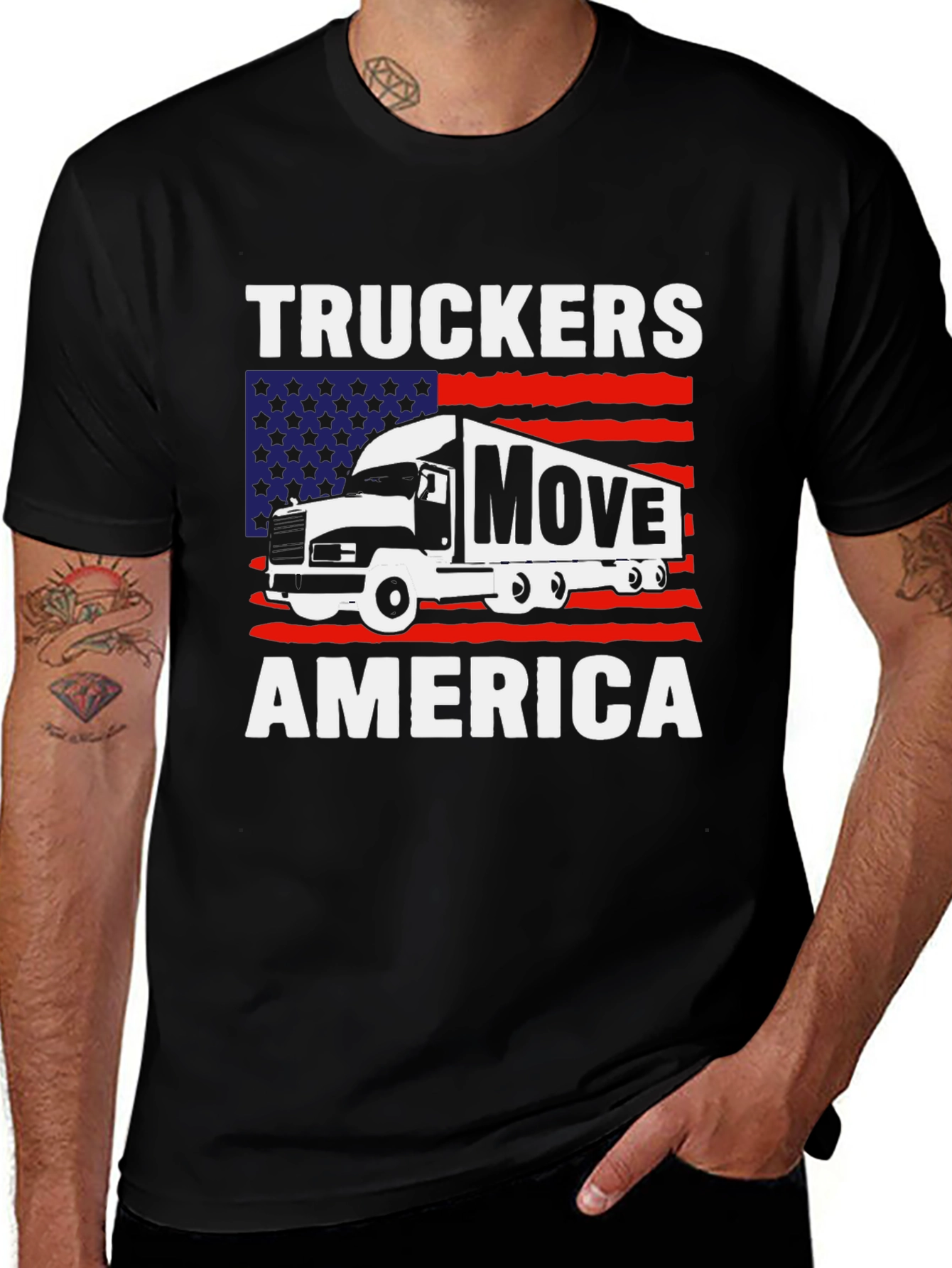 Truckers Move America Graphic T-Shirt