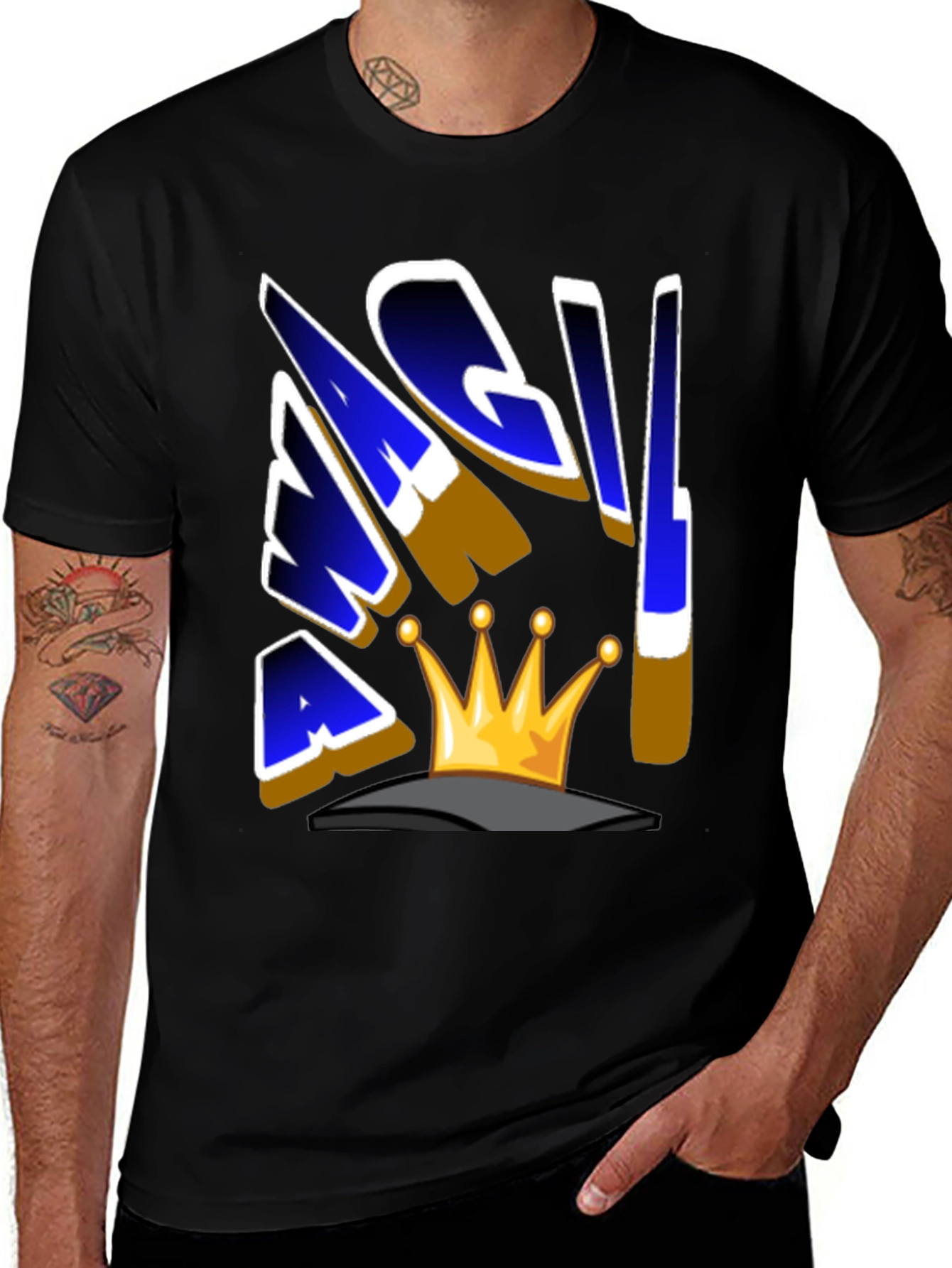 Variant 21 of MAGA Crown Graphic T-Shirt - Black