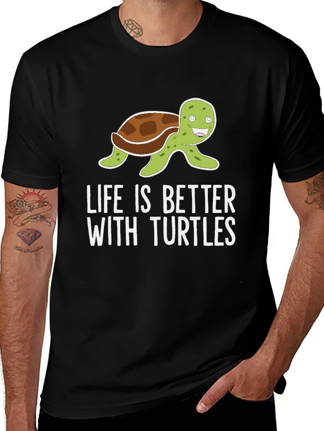 Variant 13 of Life is Better With Turtles Graphic Tee
