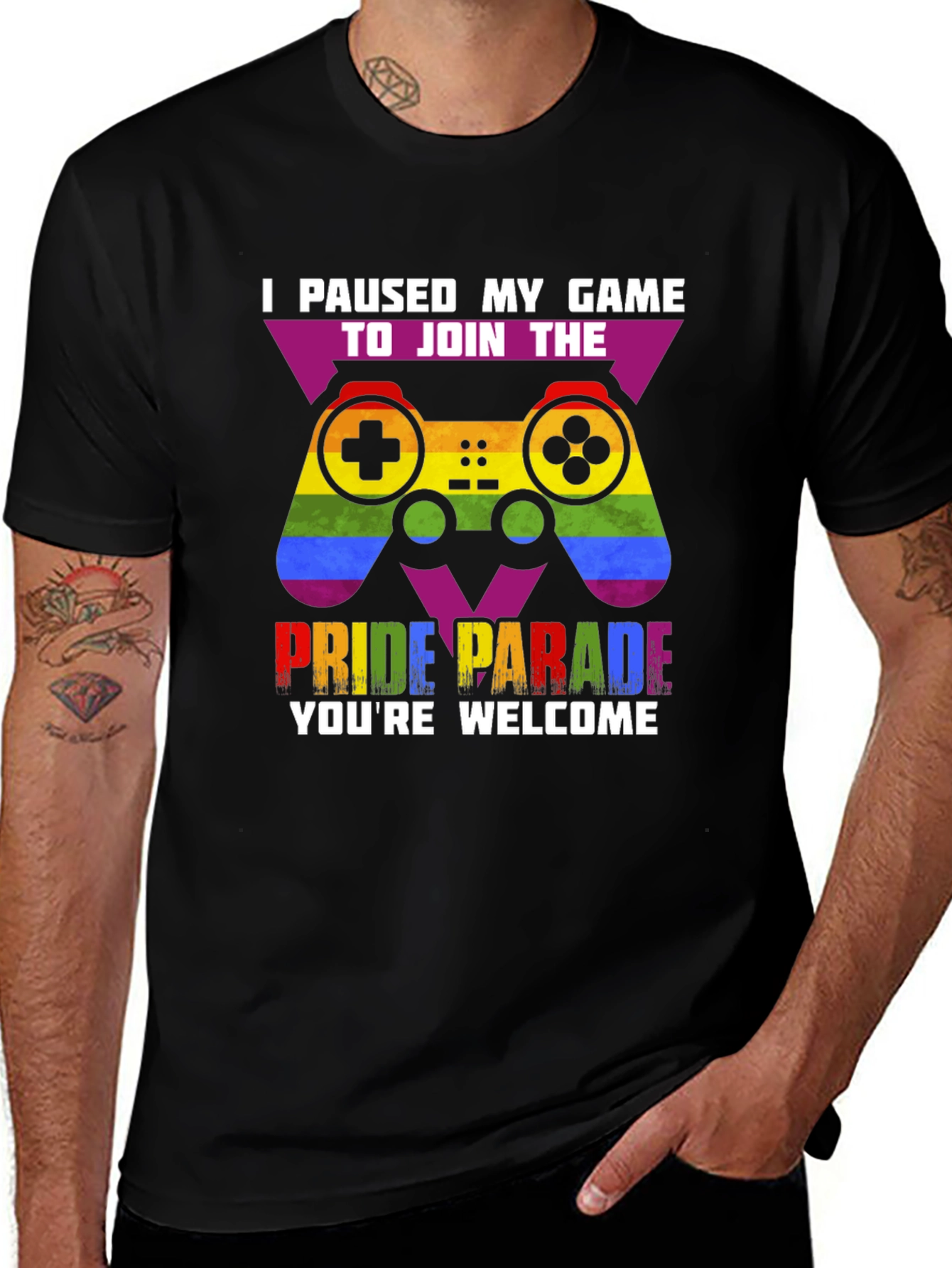 Pride Parade Gamer T-Shirt - You're Welcome!