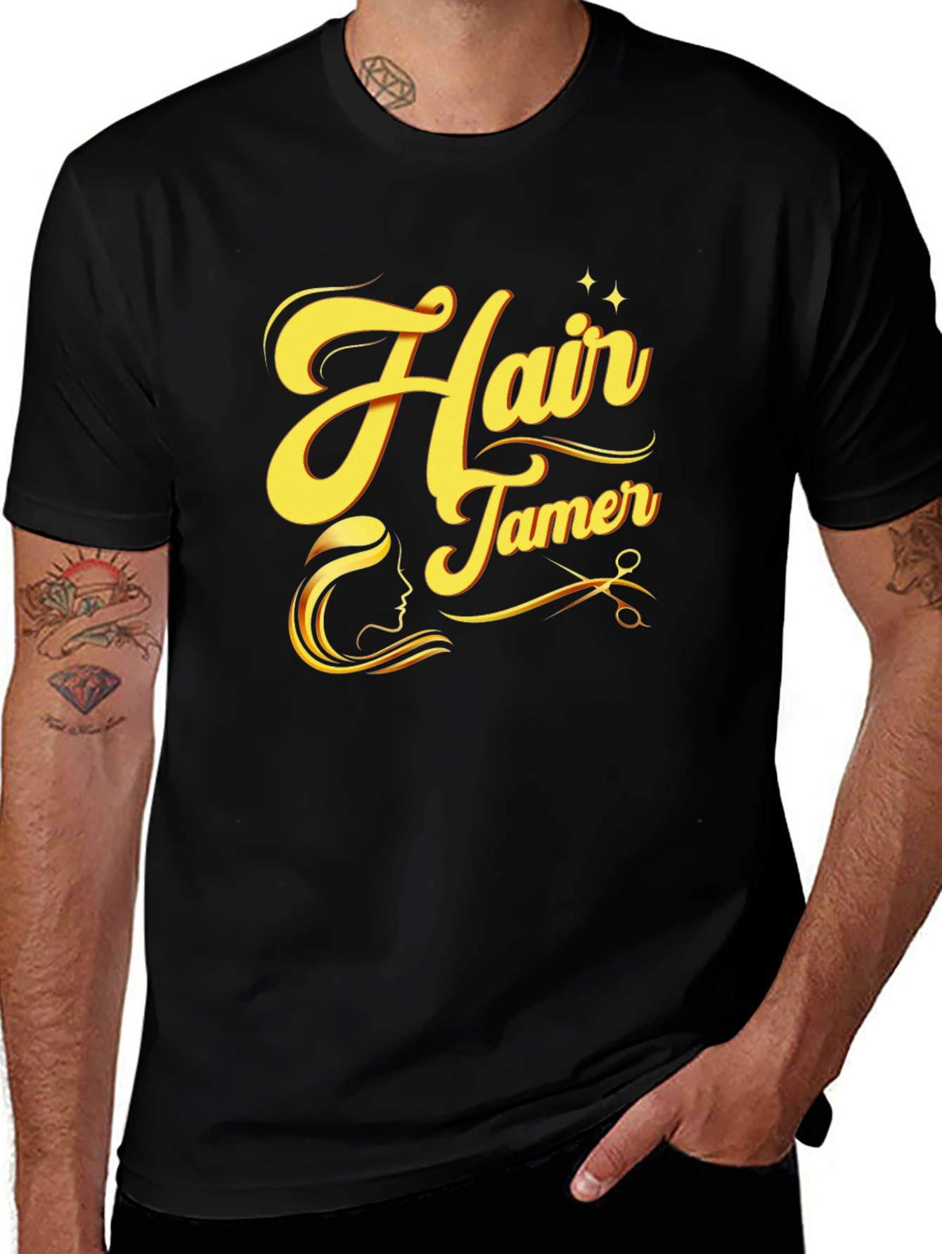 Hair Tamer Graphic Tee - Barber Stylist Shirt