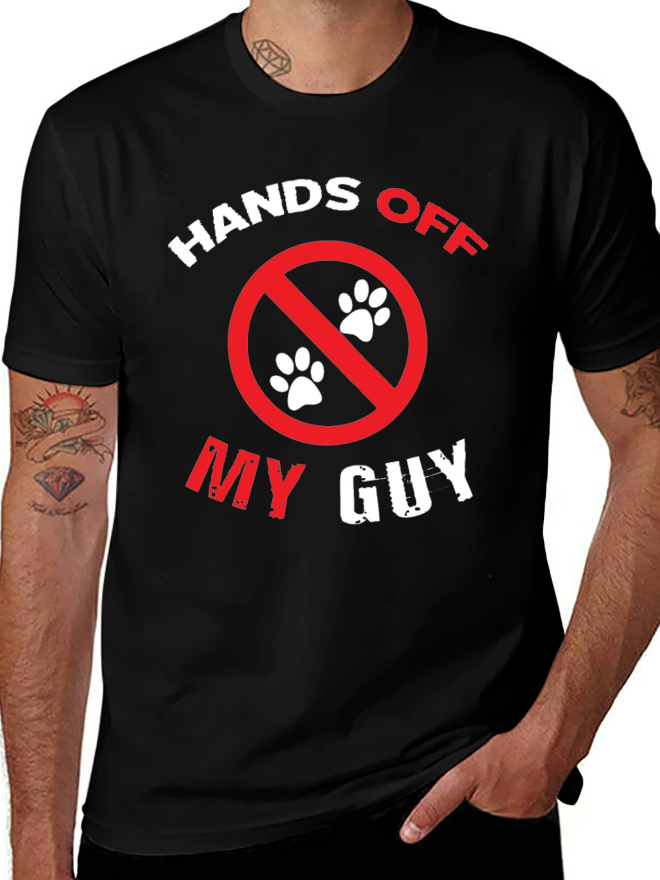 Variant 30 of Hands Off My Guy Novelty Graphic Tee