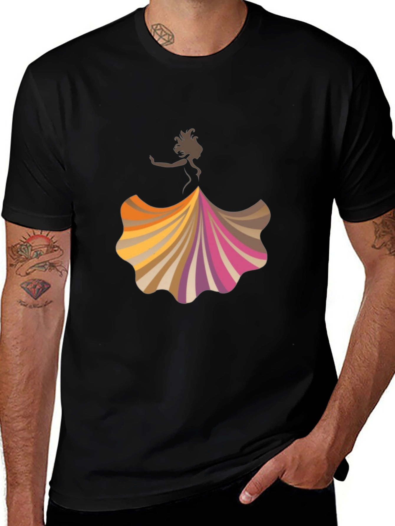 Variant 8 of Whimsical Dancer Graphic Tee - Stylish Unisex T-Shirt
