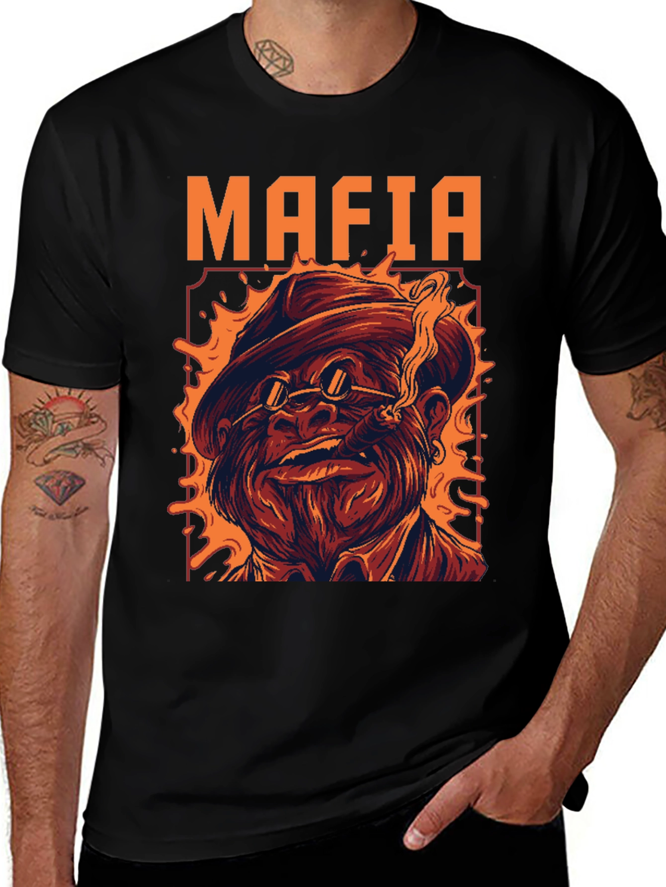 Variant 9 of Mafia Graphic T-Shirt - Bold & Unique Design