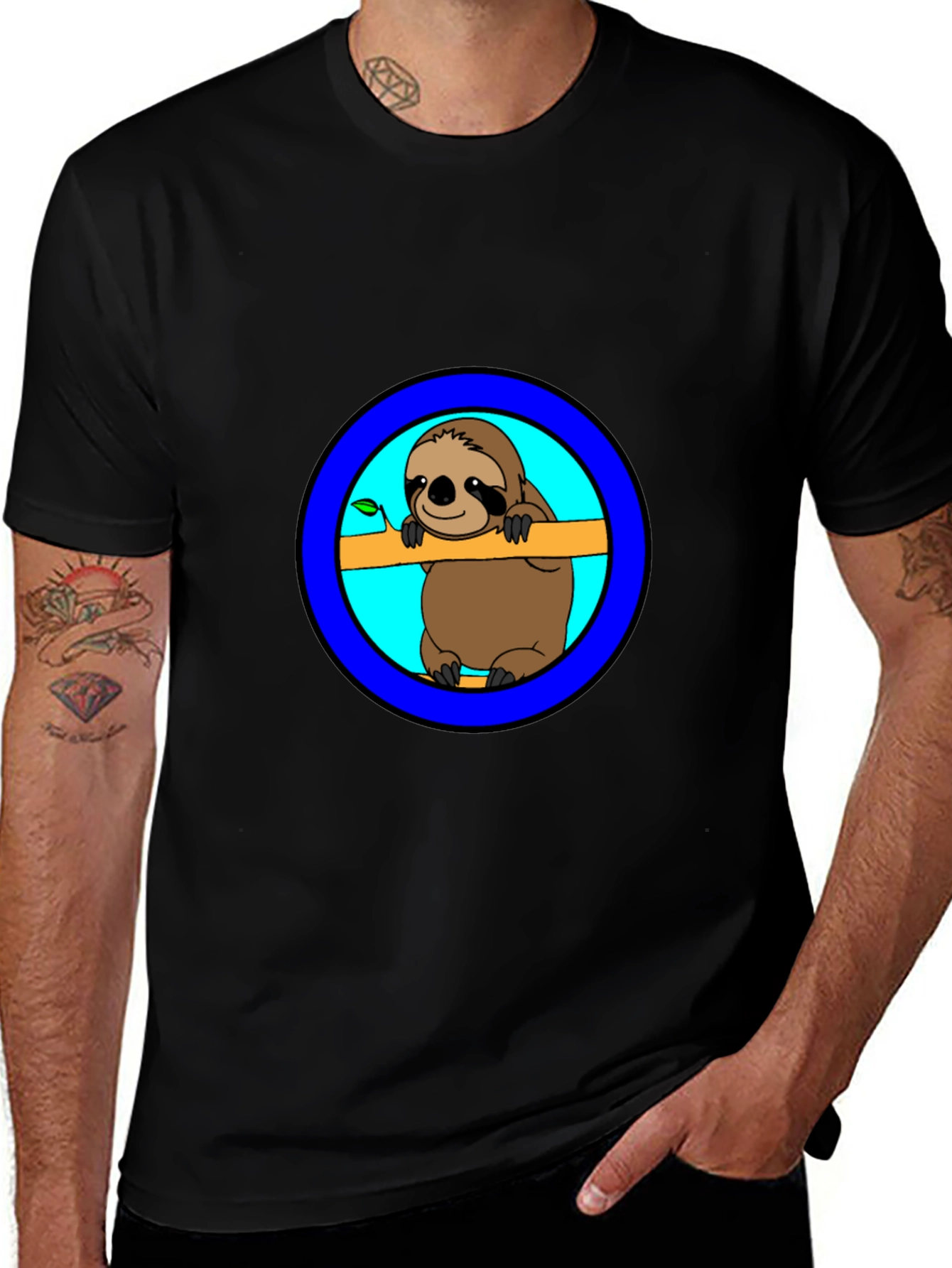 Variant 3 of Sloth Graphic Tee - Casual Comfort