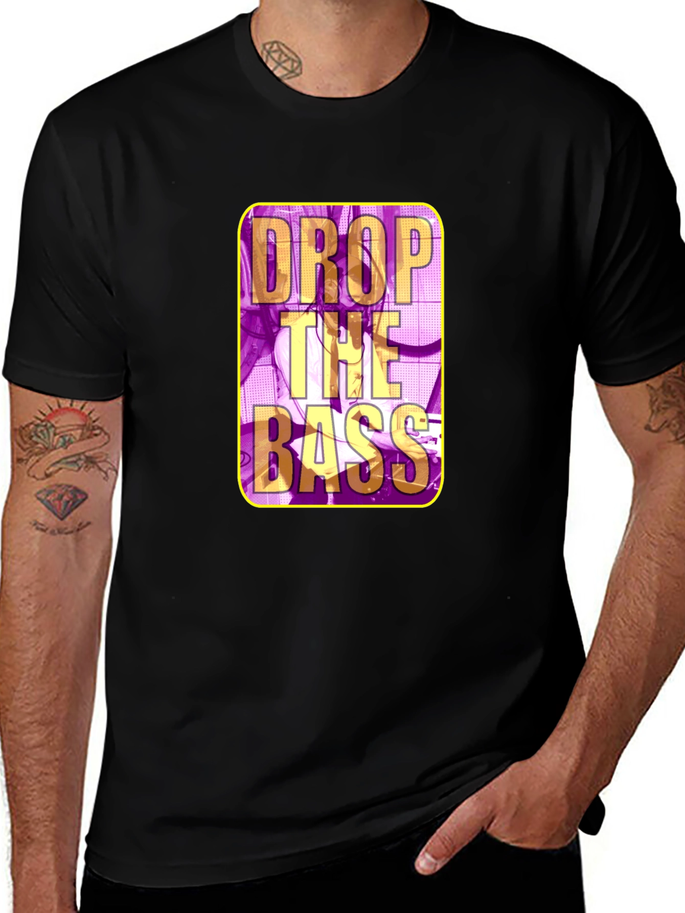 Variant 12 of Drop The Bass Graphic T-Shirt - Modern Style