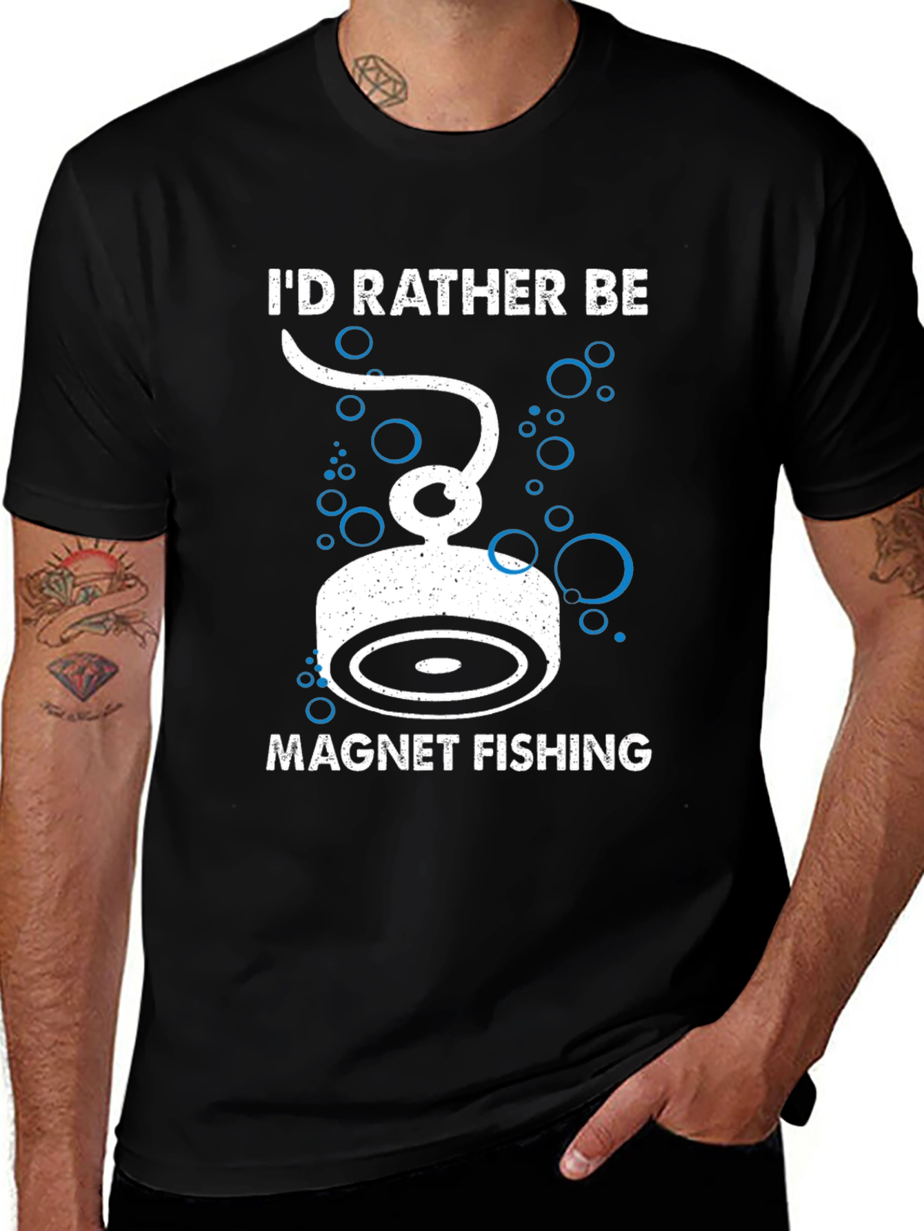 Variant 23 of I'd Rather Be Magnet Fishing T-Shirt