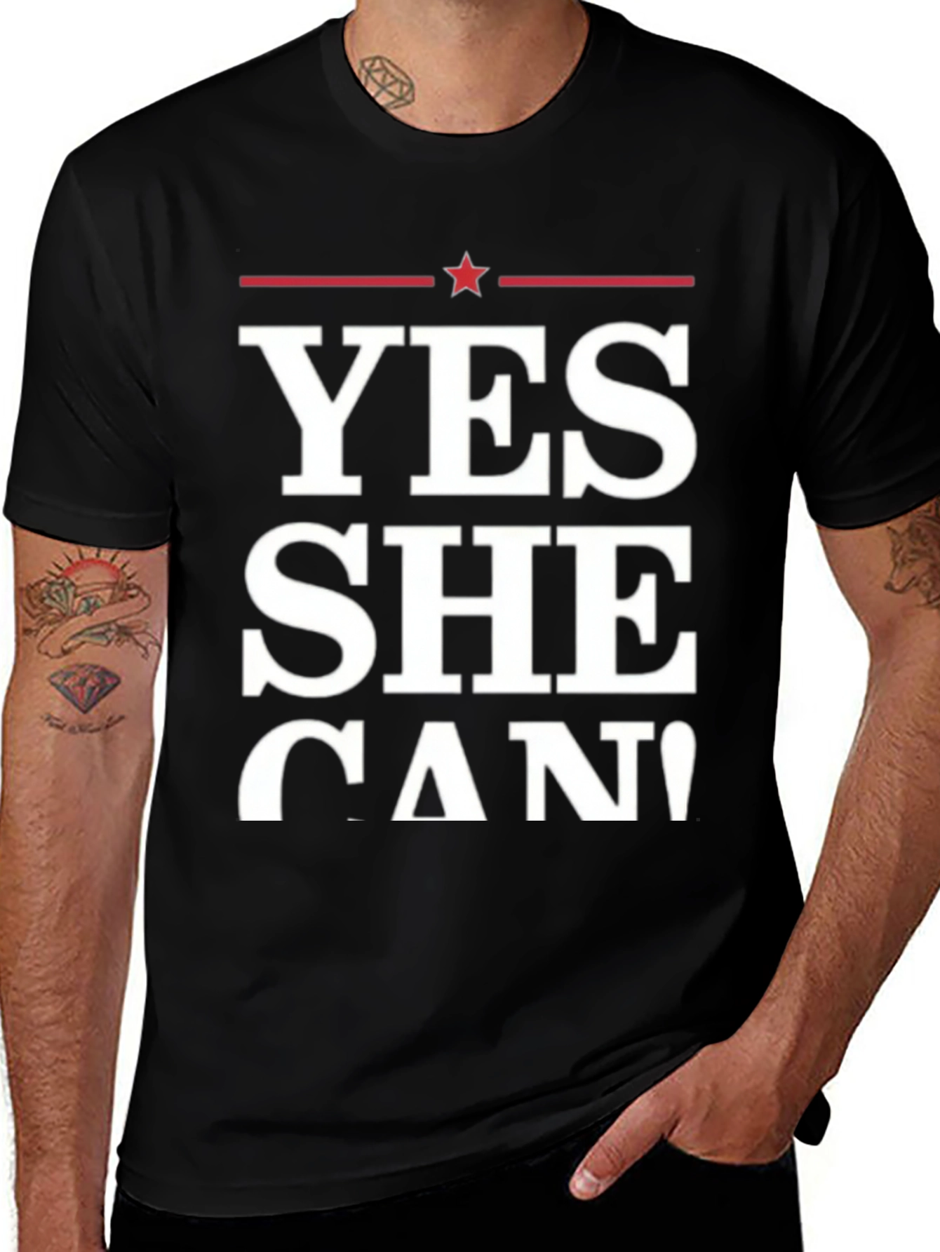Variant 21 of Yes She Can T-Shirt - Political Statement Tee