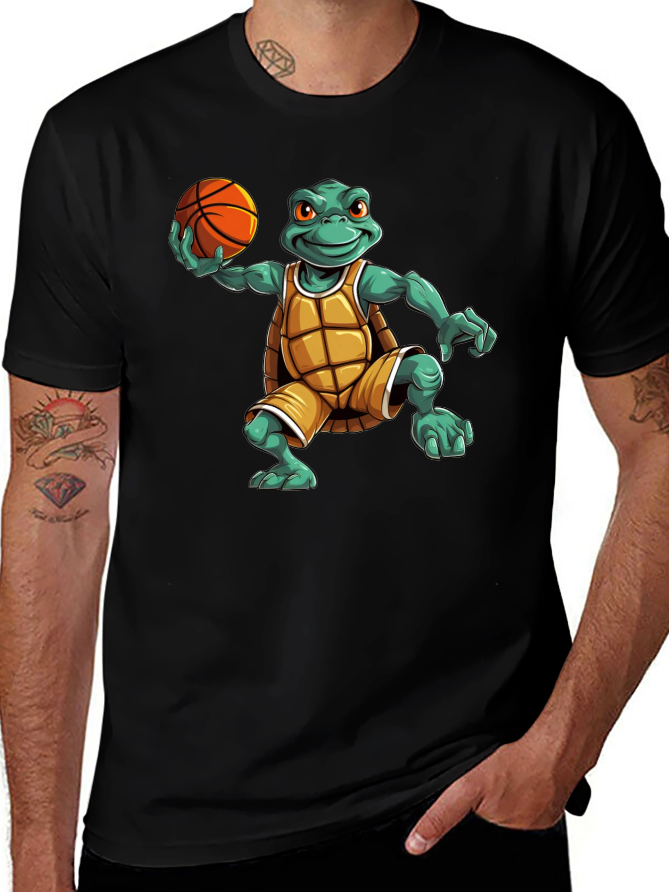 Variant 10 of Turtle Basketball Player Graphic Tee