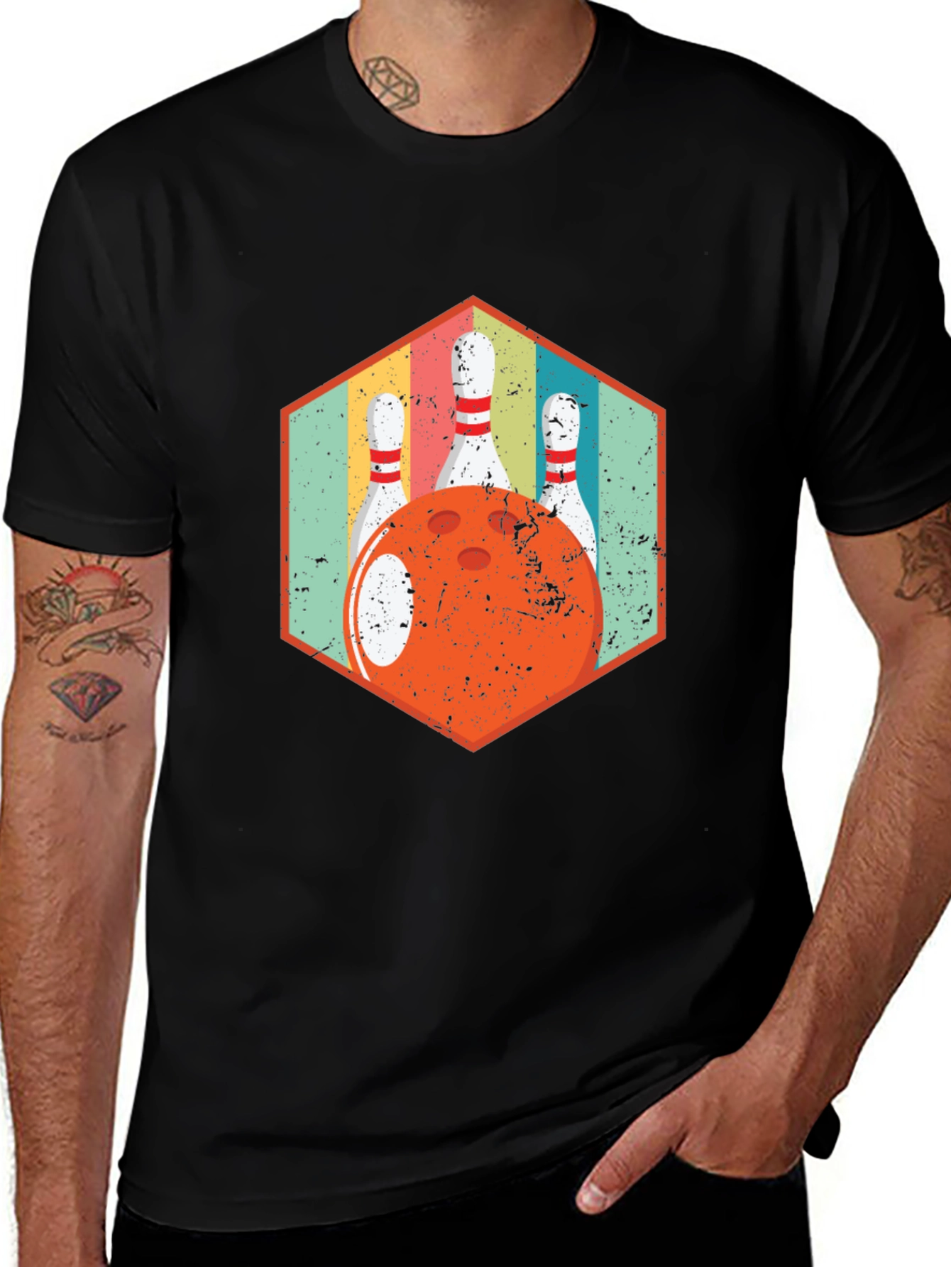 Variant 12 of Retro Bowling T-Shirt