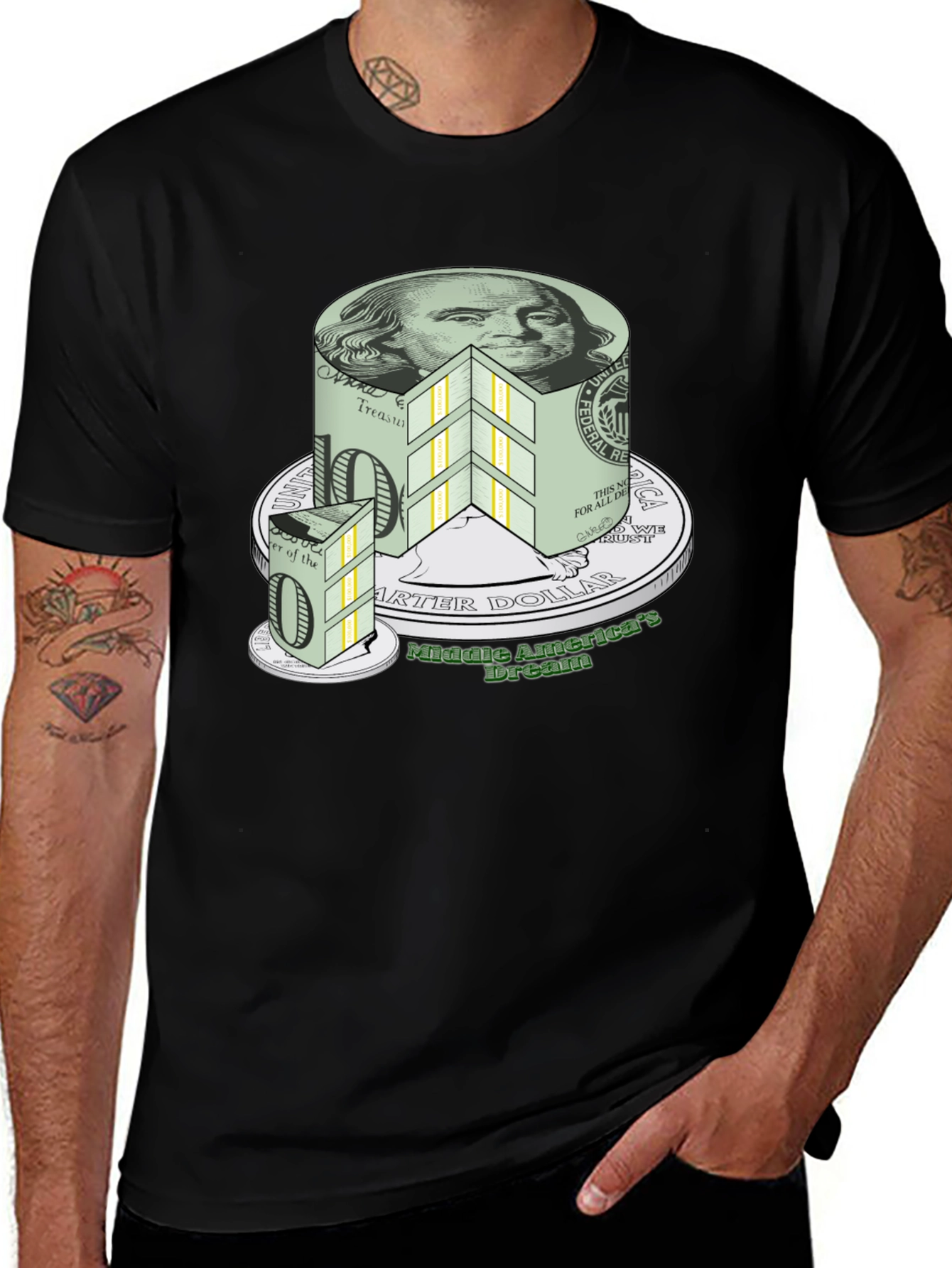 Variant 7 of Money Cake T-Shirt - Middle America Dream