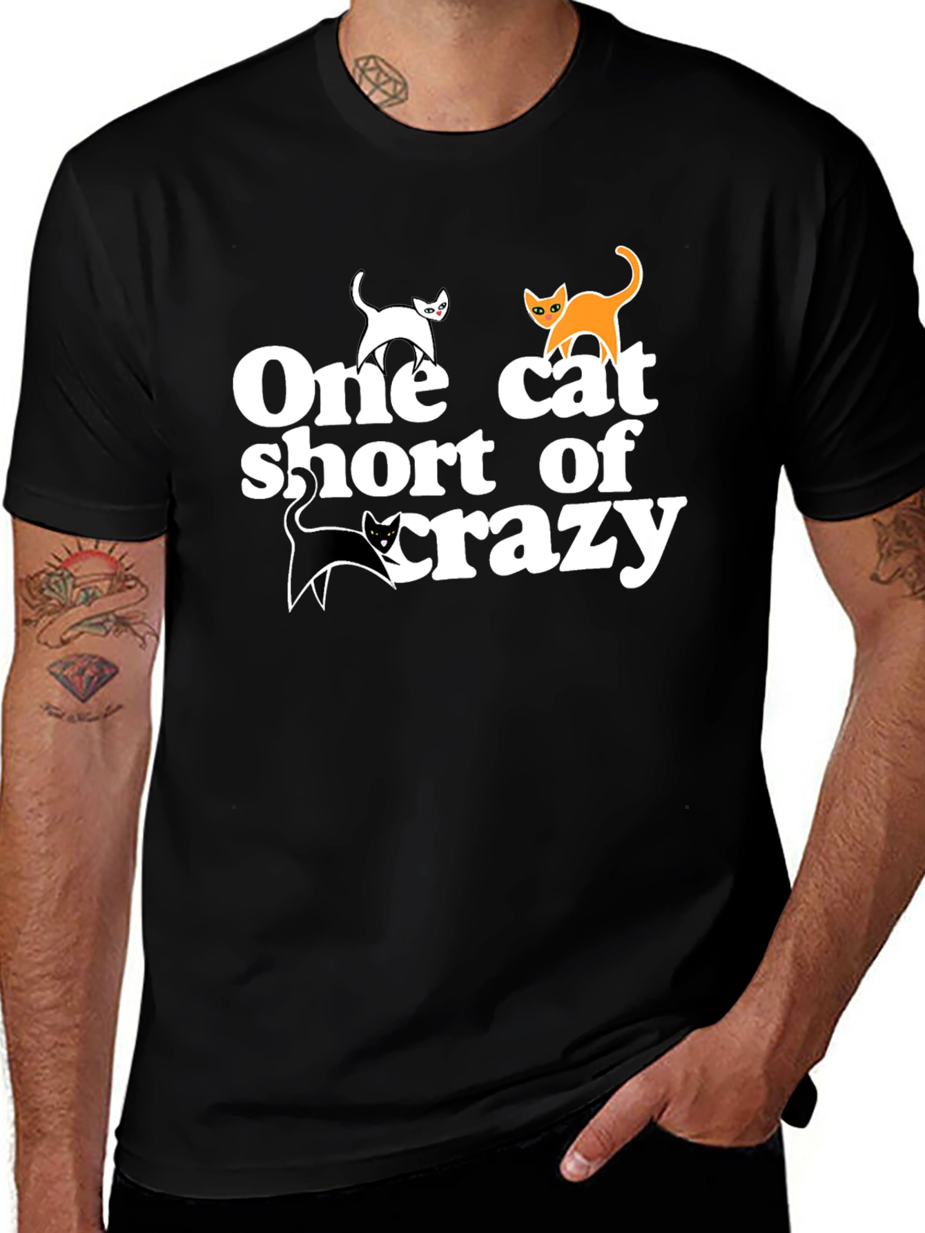 Variant 30 of One Cat Short of Crazy Tee