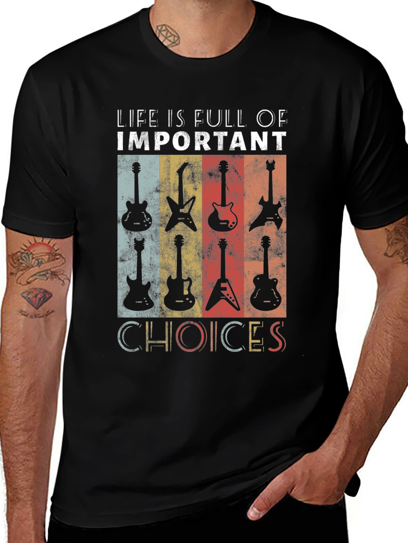 Variant 13 of Life Choices Guitar T-Shirt - Musician Tee