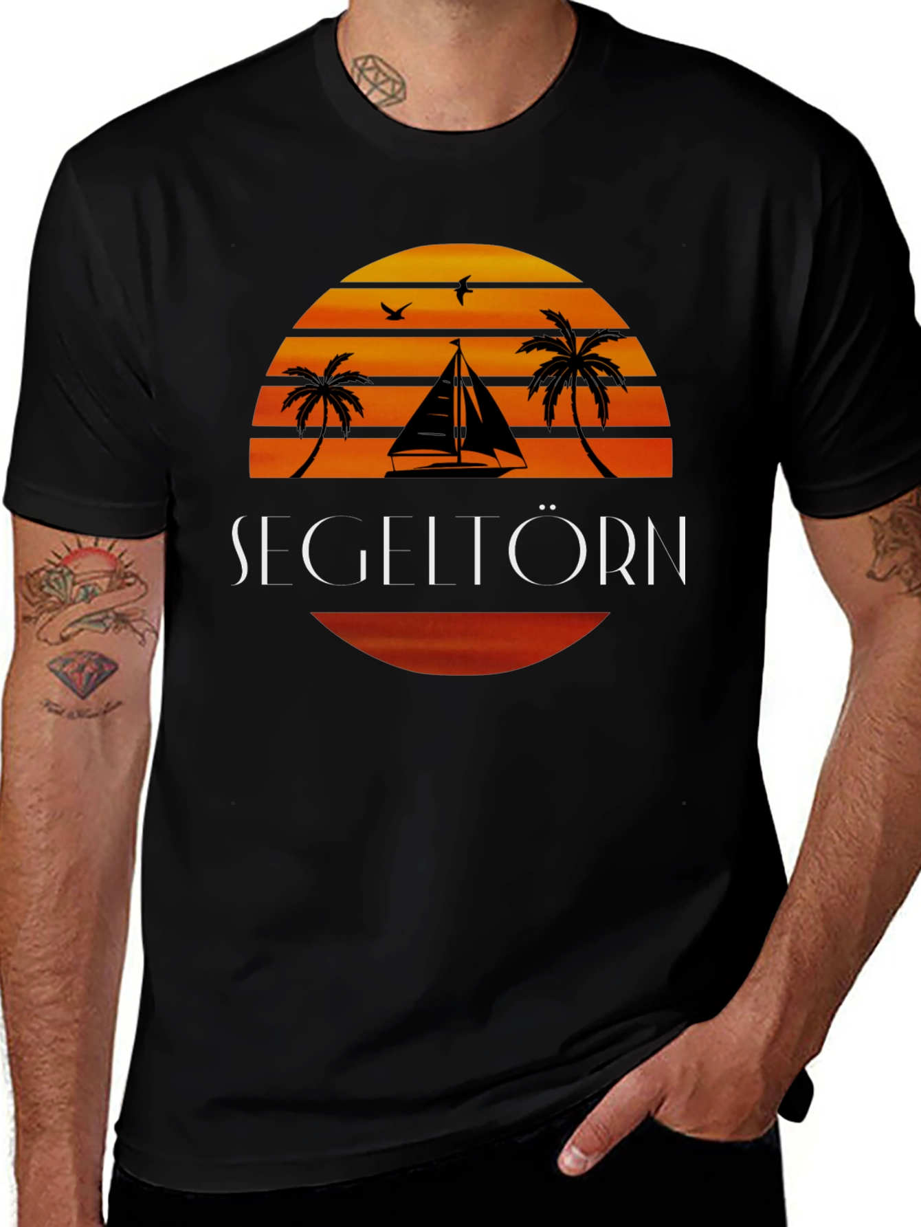 Variant 8 of Sailboat Sunset Graphic T-Shirt
