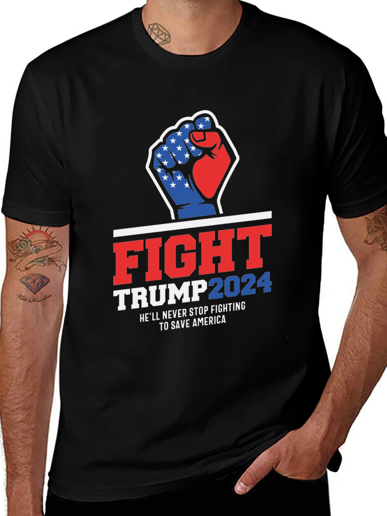 Variant 13 of Fight Trump 2024 Graphic Tee