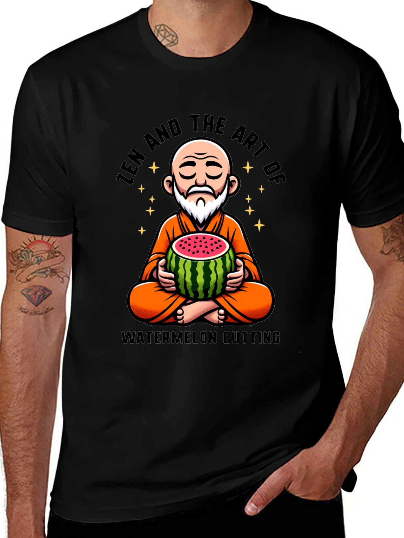 Zen Watermelon Cutting T-Shirt