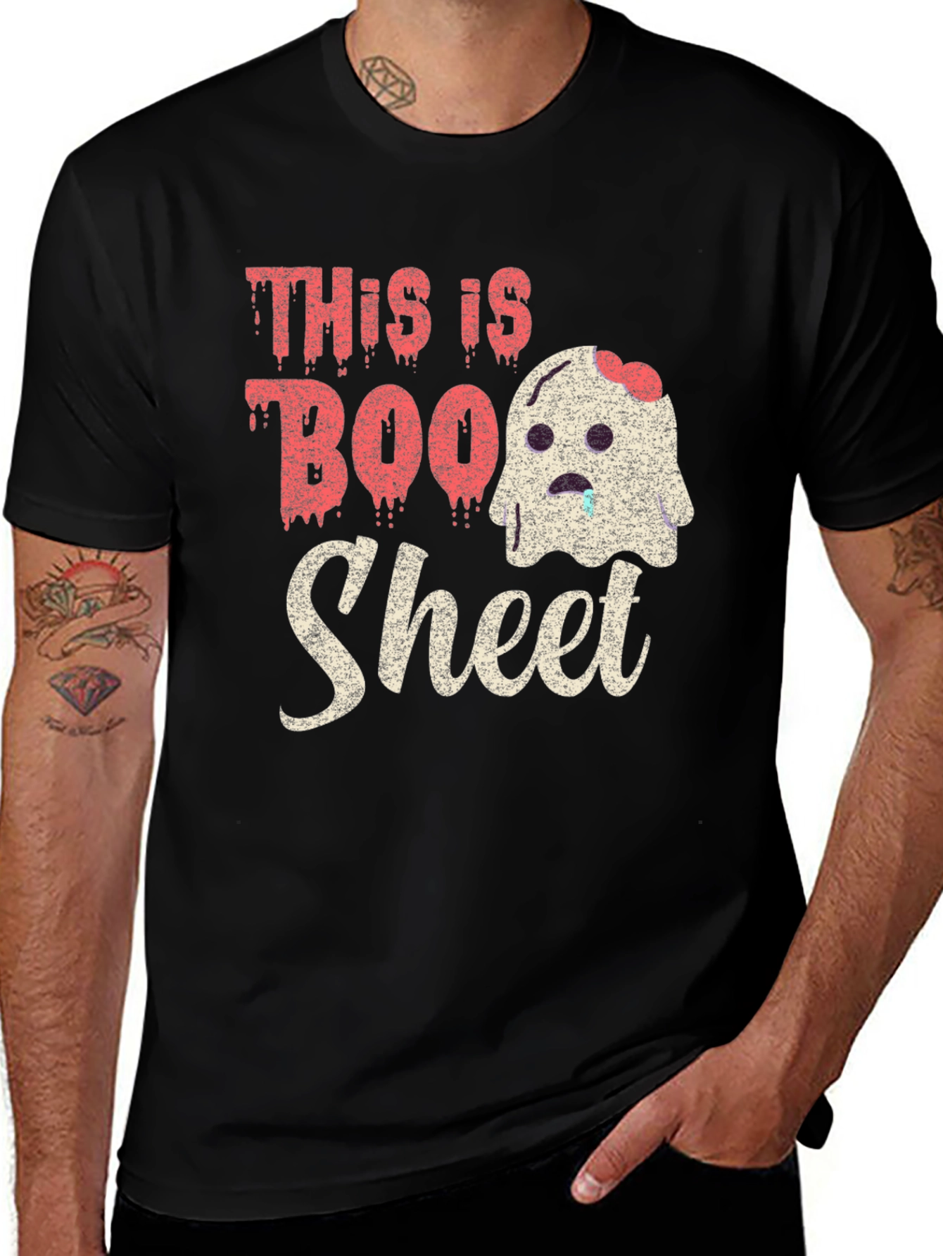 Variant 16 of Boo Sheet T-Shirt - Halloween Ghost Tee