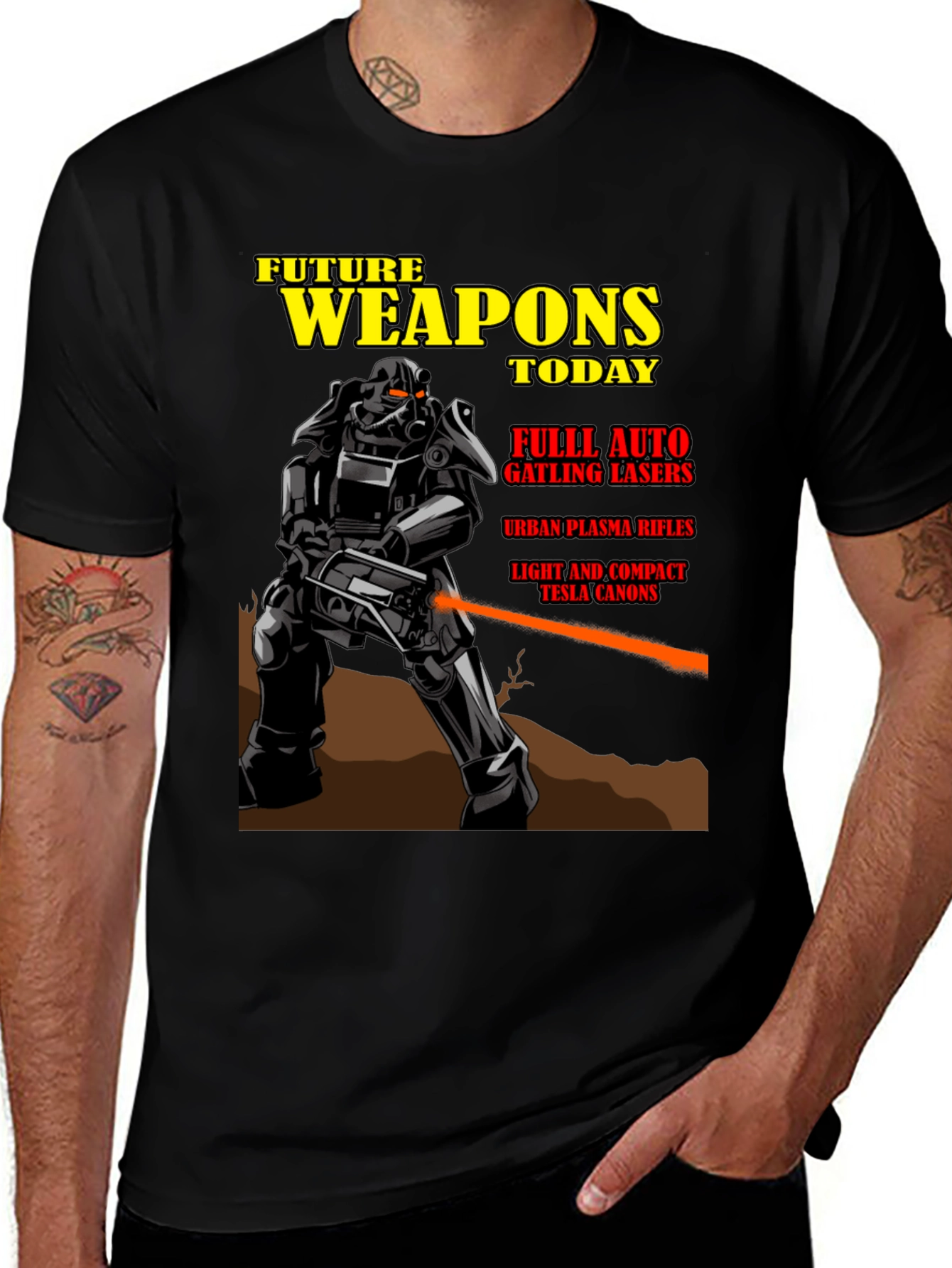 Variant 24 of Future Weapons Today Graphic T-Shirt