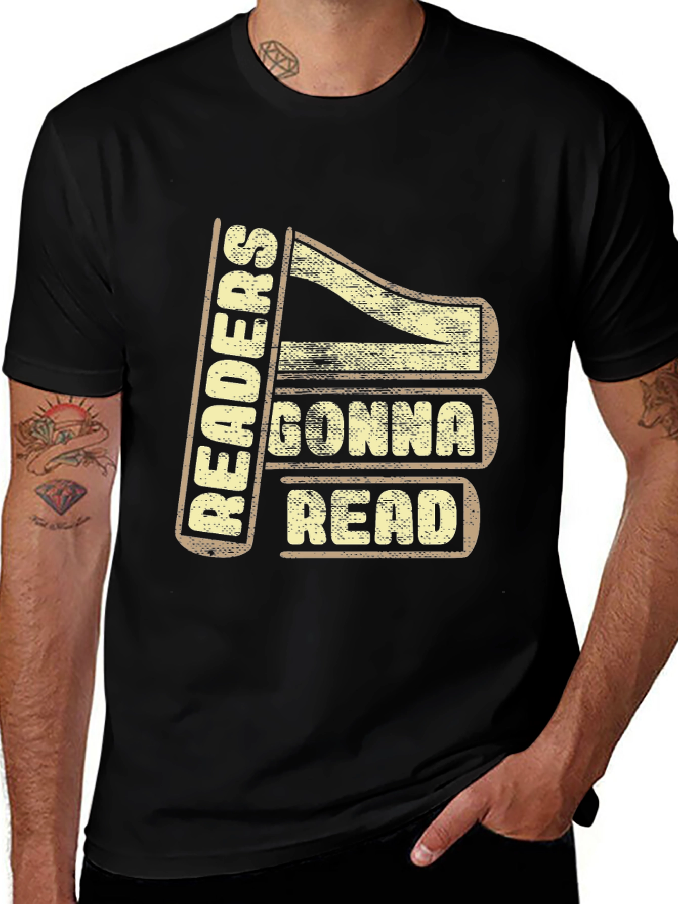 Variant 20 of Readers Gonna Read Black Graphic T-Shirt