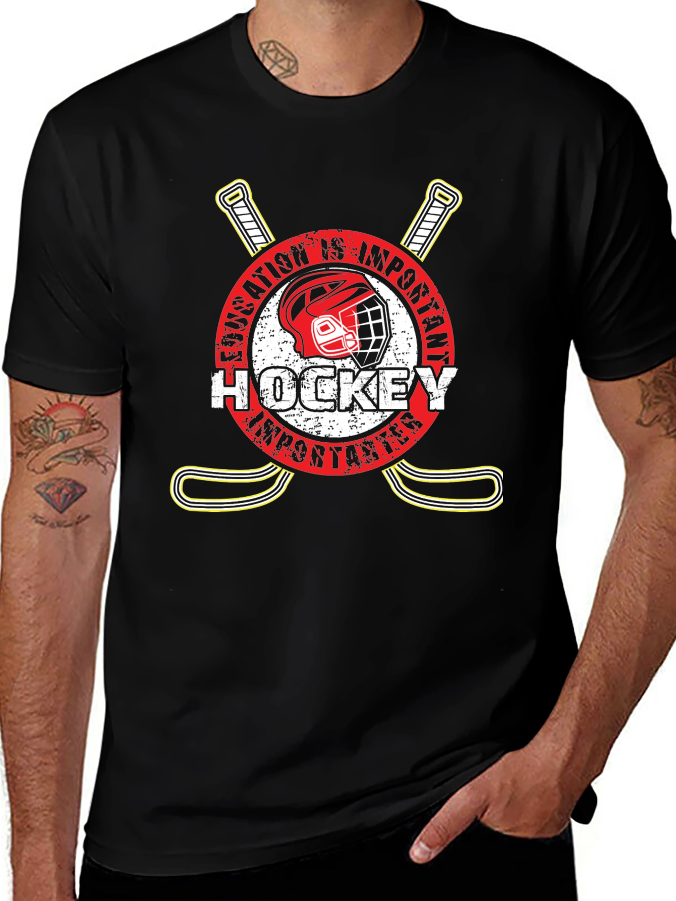 Variant 18 of Hockey Education Tee - Important Impostarter