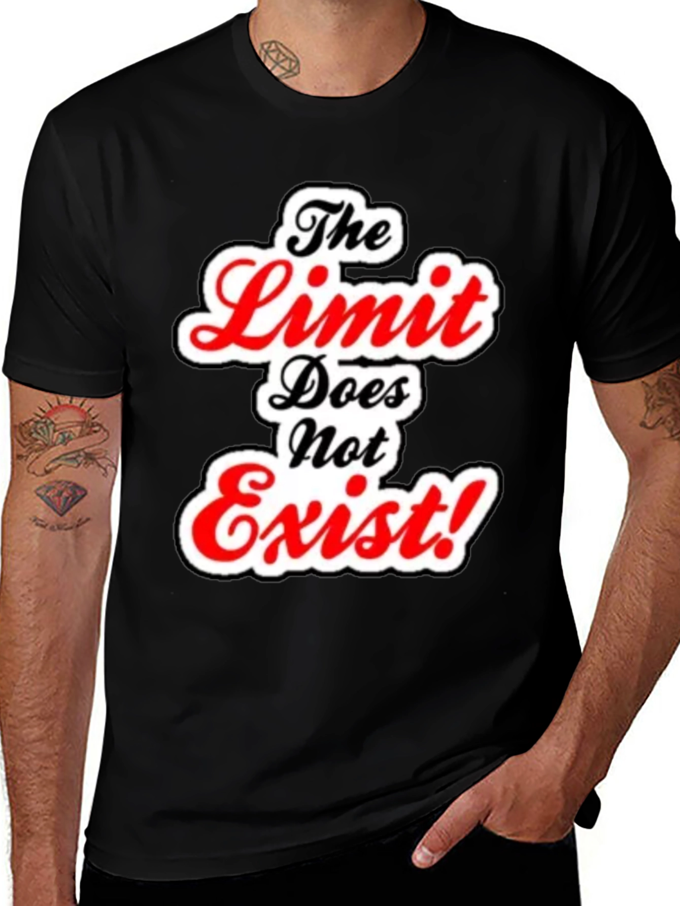 Variant 23 of The Limit Does Not Exist Graphic Tee - Black