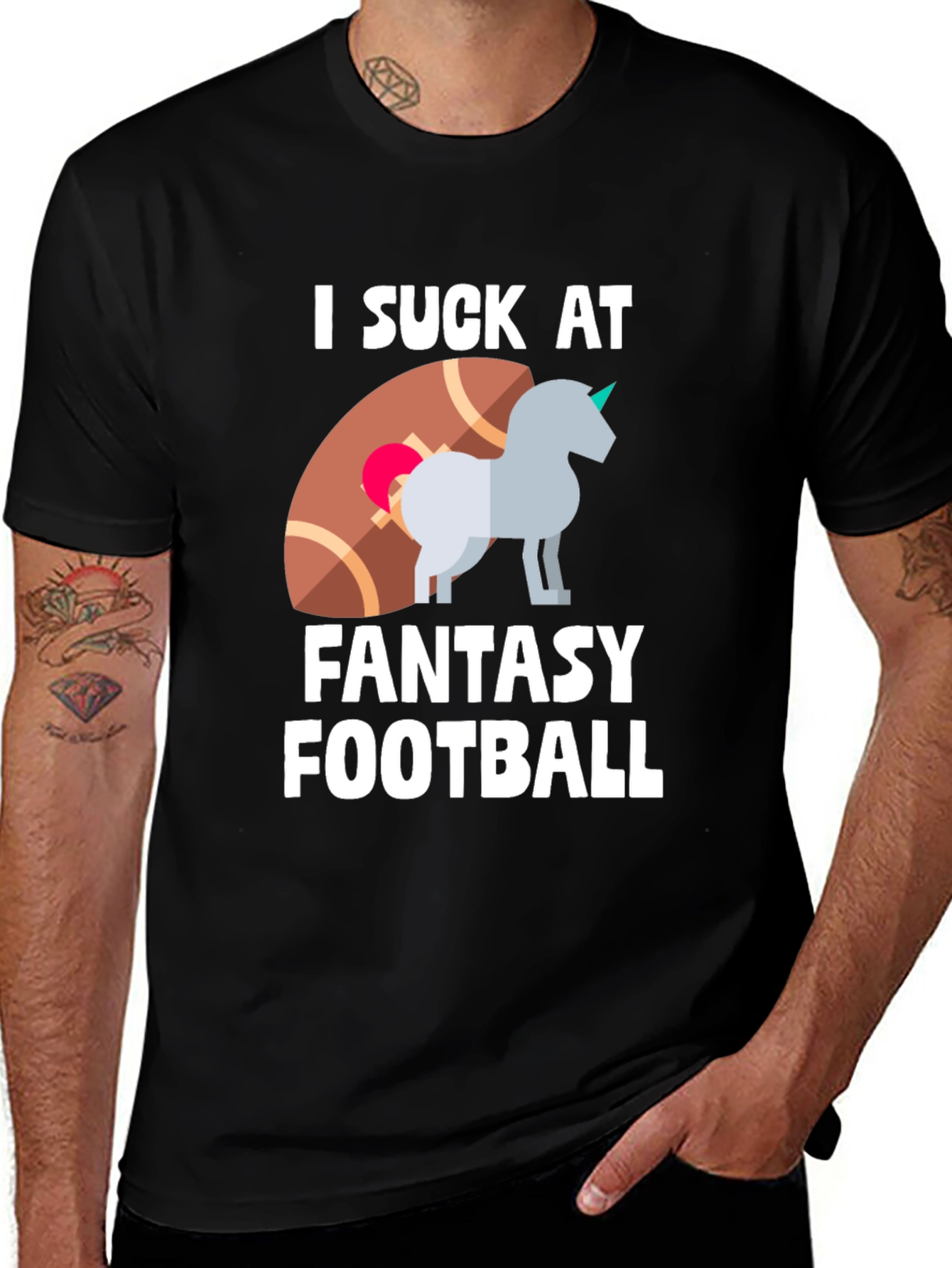 Variant 30 of Funny Fantasy Football Unicorn T-Shirt