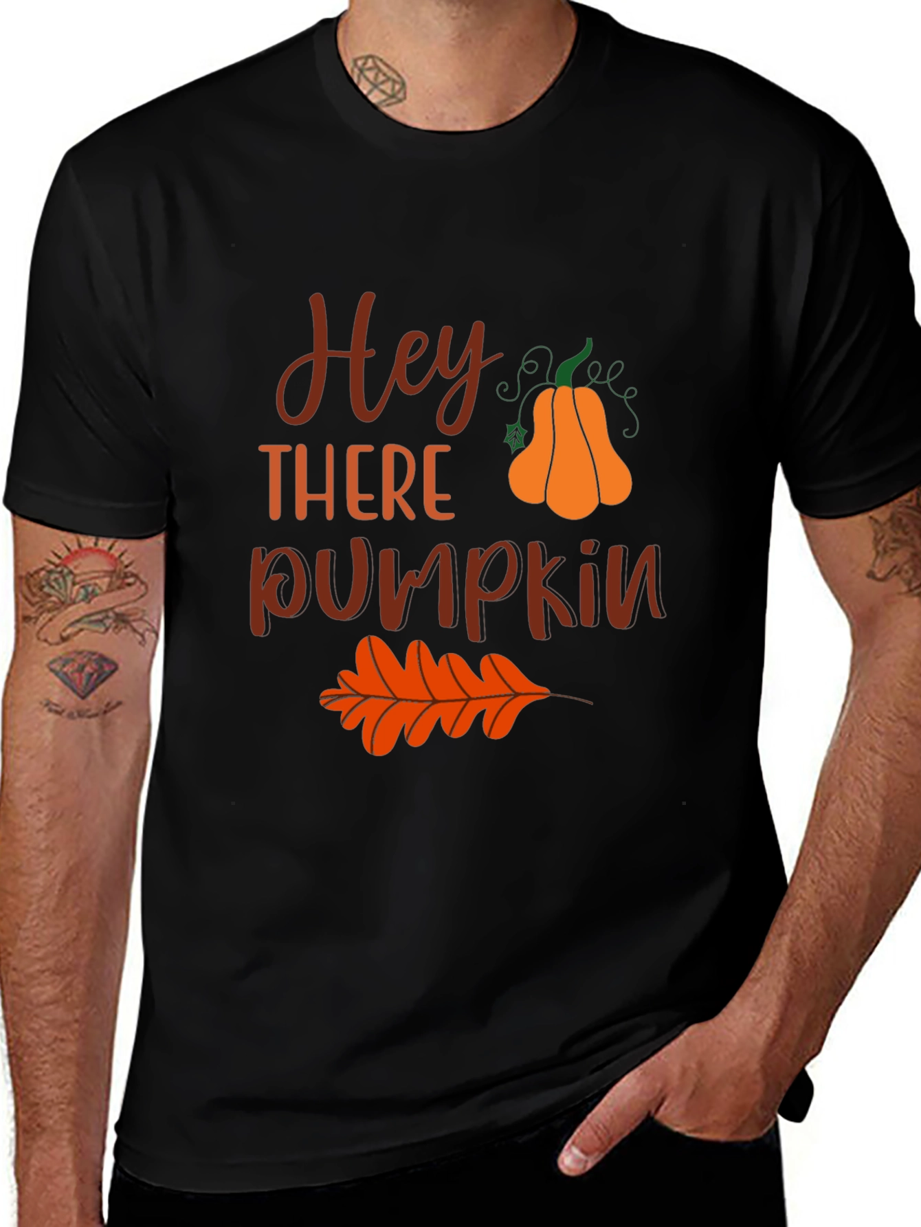 Variant 19 of Hey There Pumpkin Graphic Tee - Fall Theme
