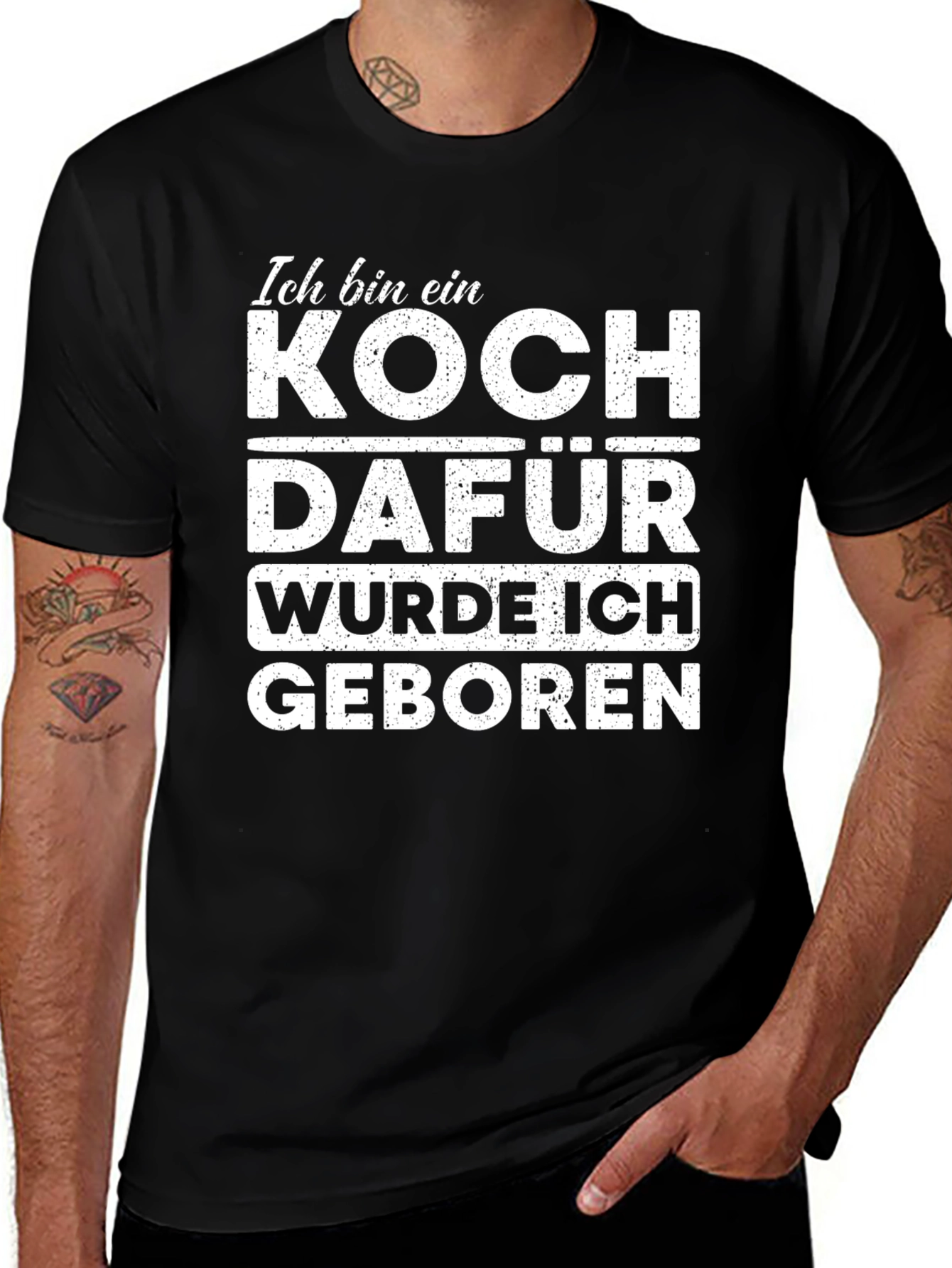 Variant 14 of Ich Bin Ein Koch T-Shirt, German Chef Tee
